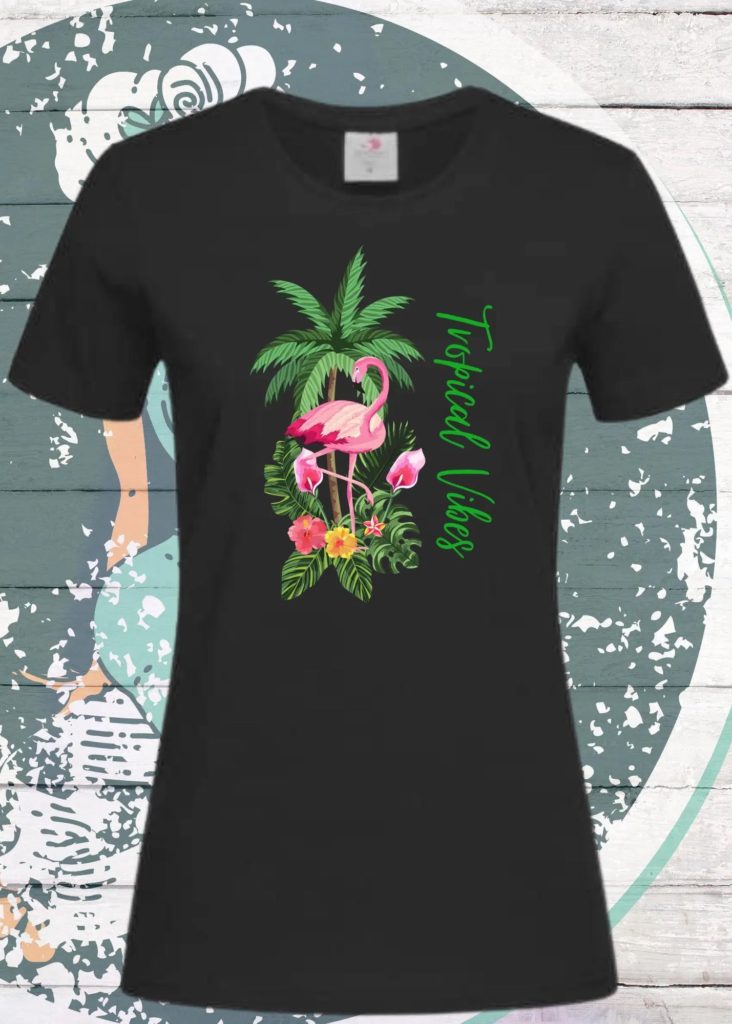🌴☀️ Damen T-Shirt Tropical Vibes - Urlaubsfeeling pur! 🏖️