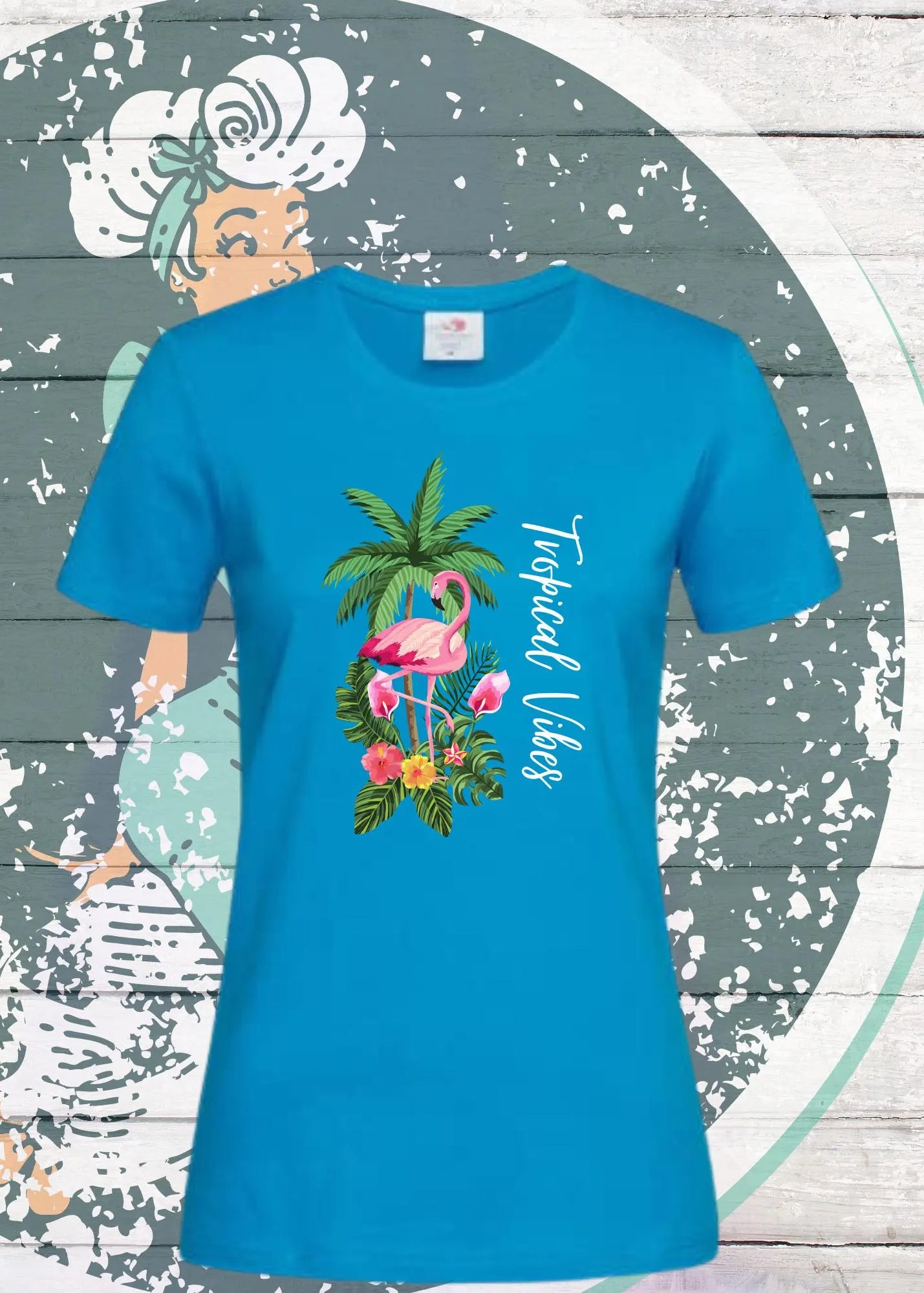 🌴☀️ Damen T-Shirt Tropical Vibes - Urlaubsfeeling pur! 🏖️