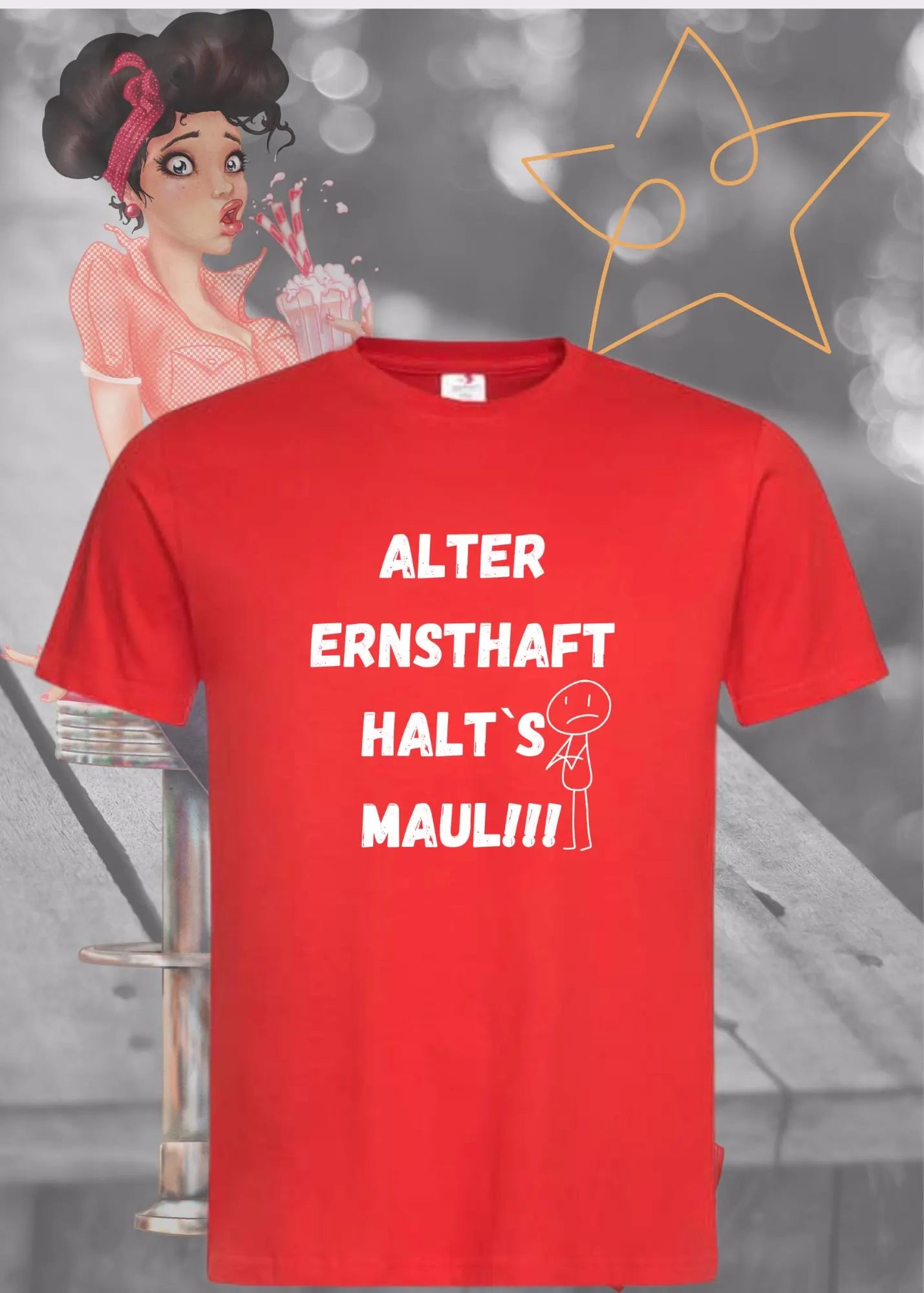 🙄 Alter Ernsthaft, Halt's Maul - Direkter Humor T-Shirt 😤