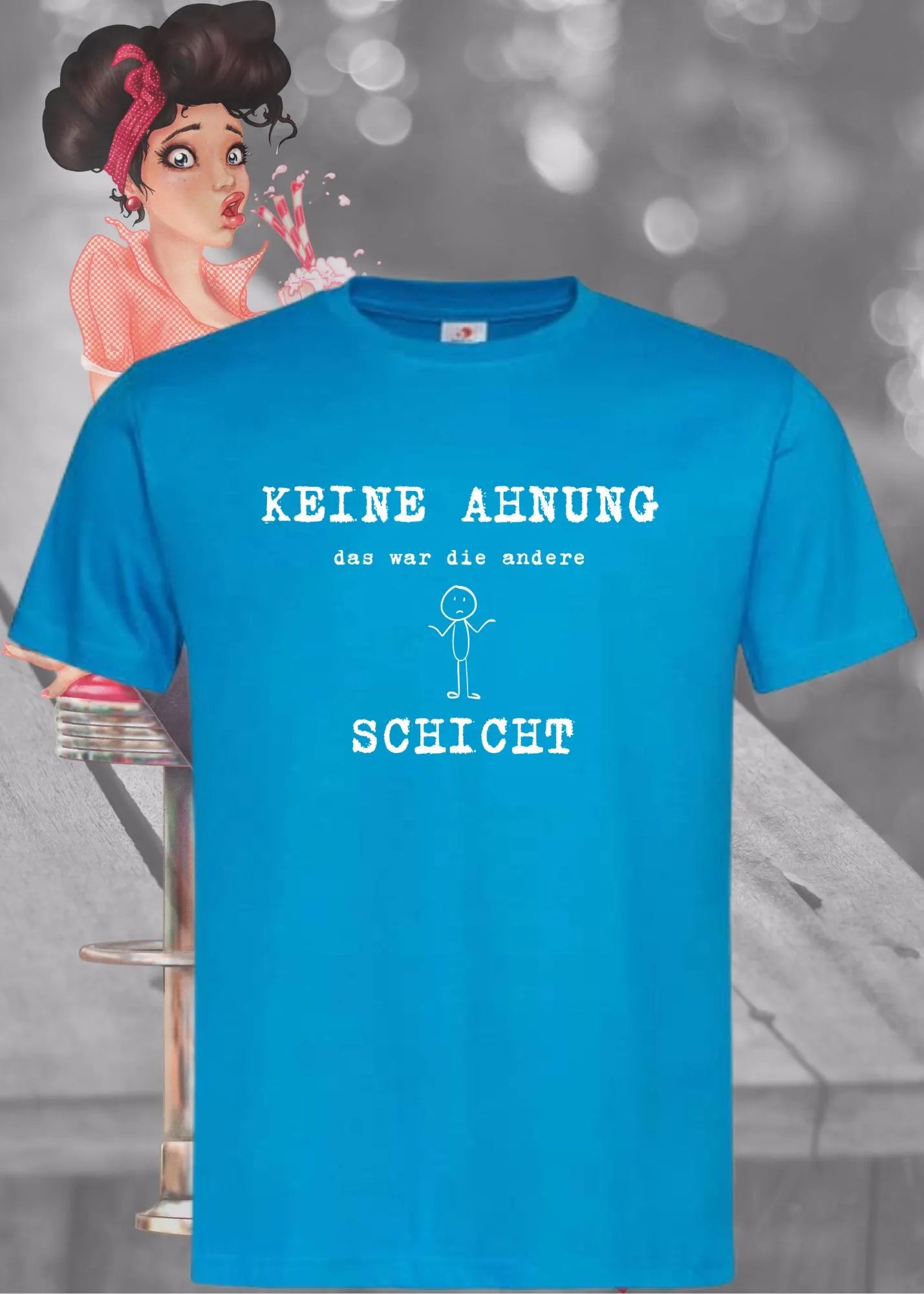 😅 Keine Ahnung Das War Die Andere Schicht - Lustiges Arbeits T-Shirt 🤷♂️