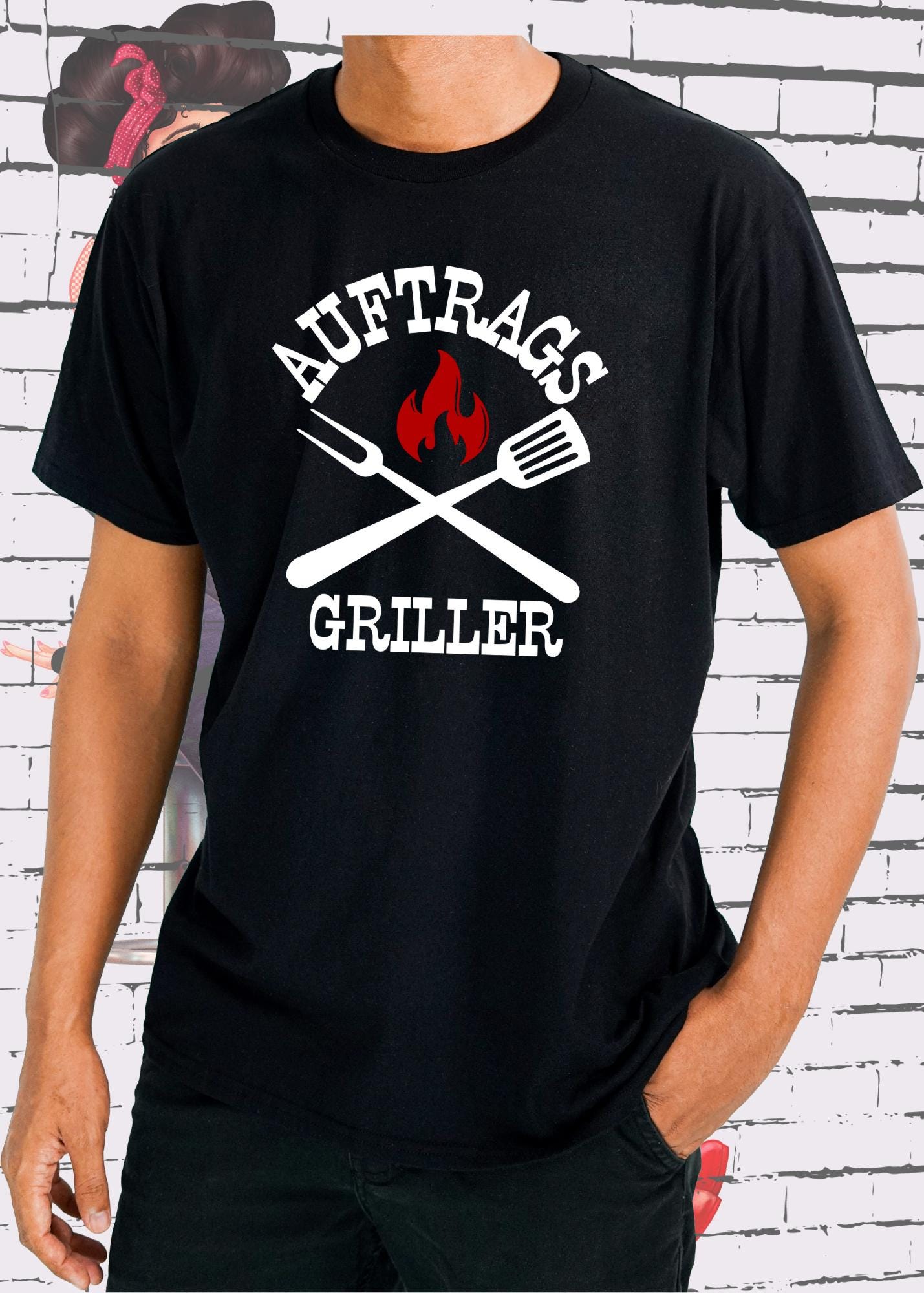π₯ T-Shirt Auftrags-Griller π¨βπ³ Geschenkidee fΓΌr Grillmeister π Witziges T-Shirt mit Spruch π Lustiges Unisex T-Shirt BBQ π