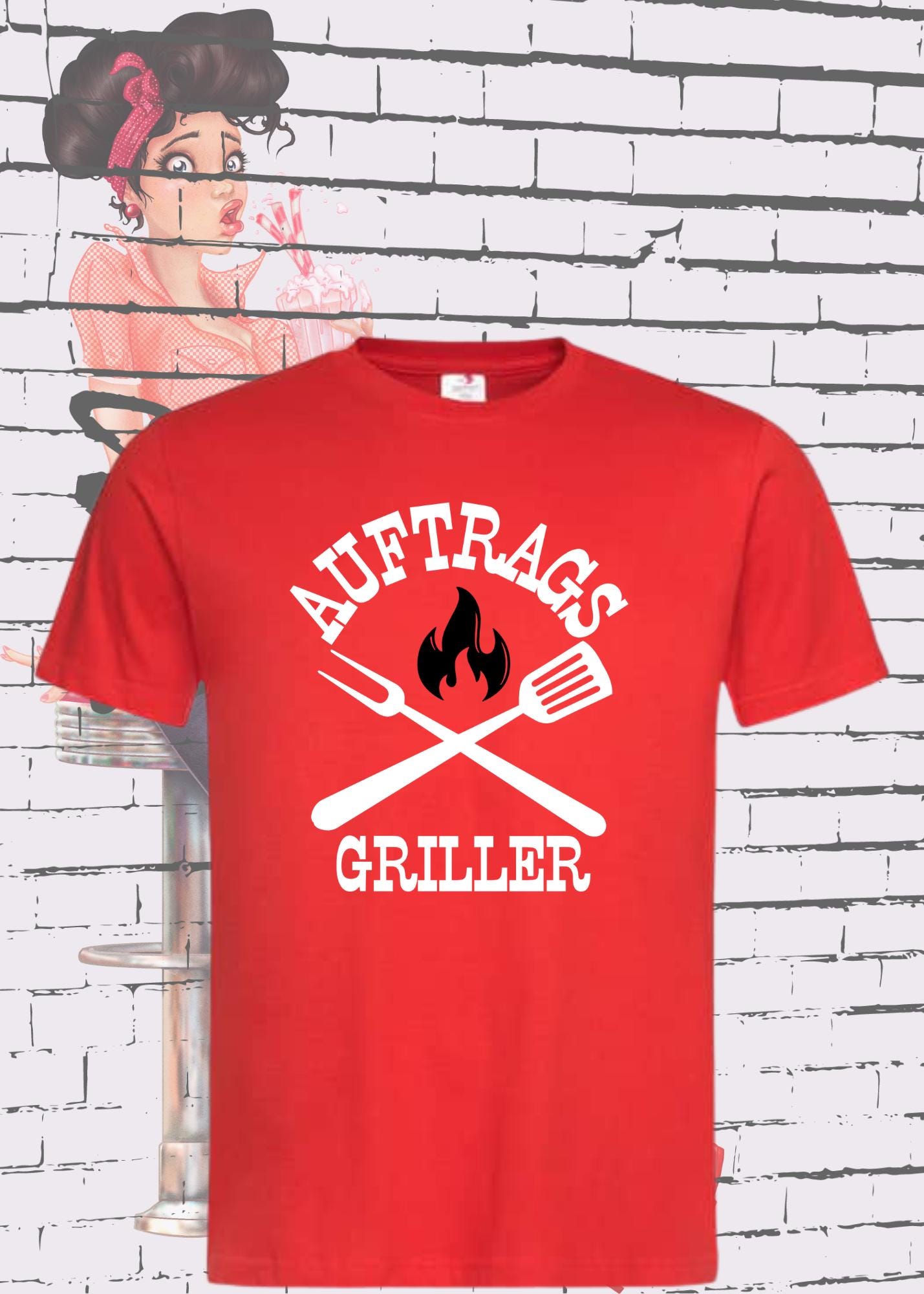 π₯ T-Shirt Auftrags-Griller π¨βπ³ Geschenkidee fΓΌr Grillmeister π Witziges T-Shirt mit Spruch π Lustiges Unisex T-Shirt BBQ π
