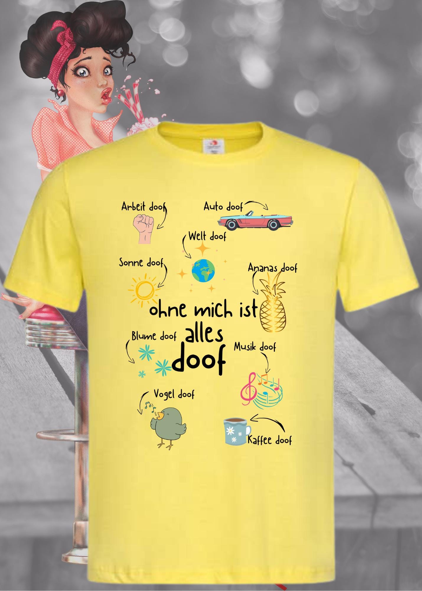 😎 Ohne mich ist alles Doof - Lustiges Unisex T-Shirt 🤪