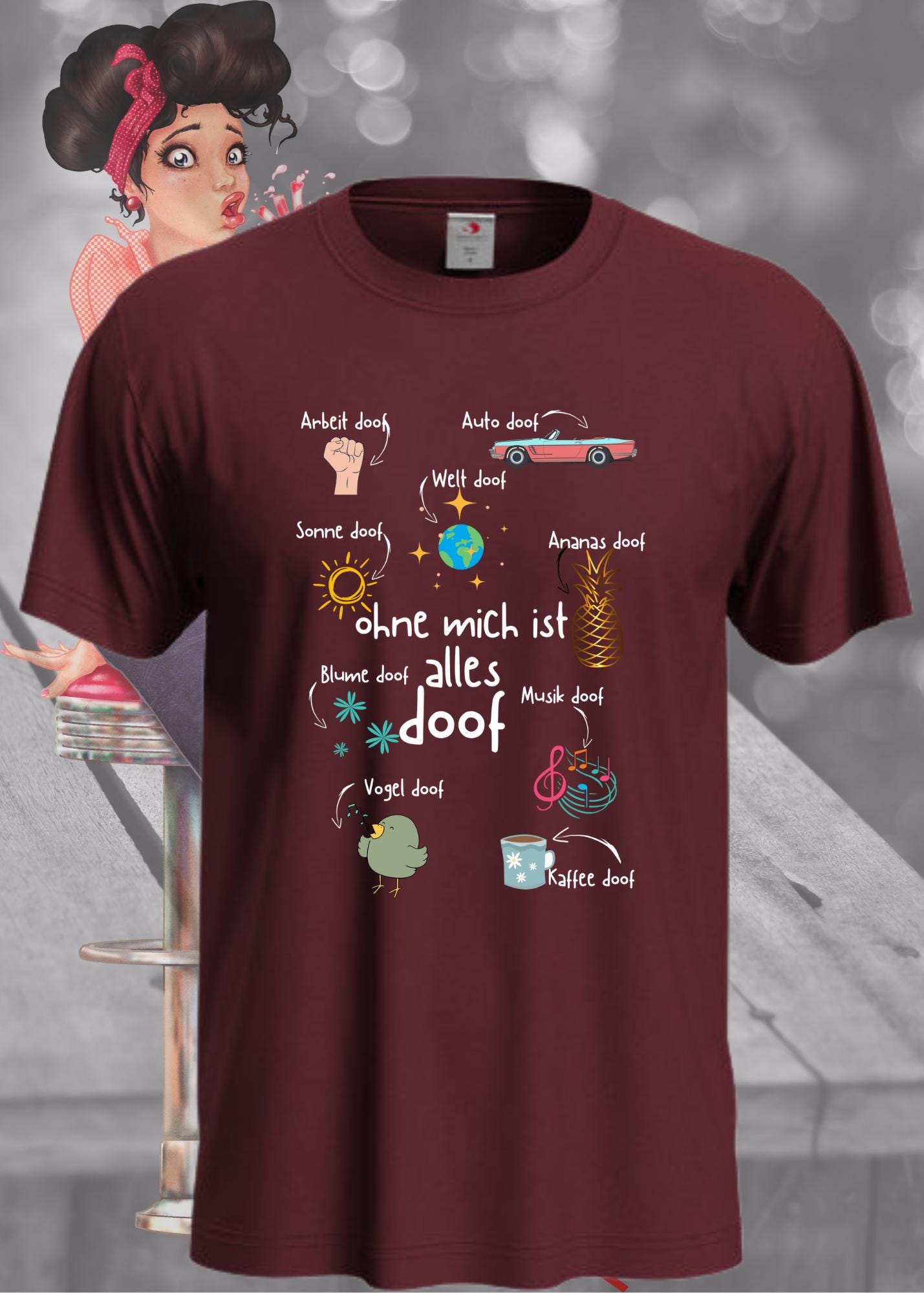 😎 Ohne mich ist alles Doof - Lustiges Unisex T-Shirt 🤪