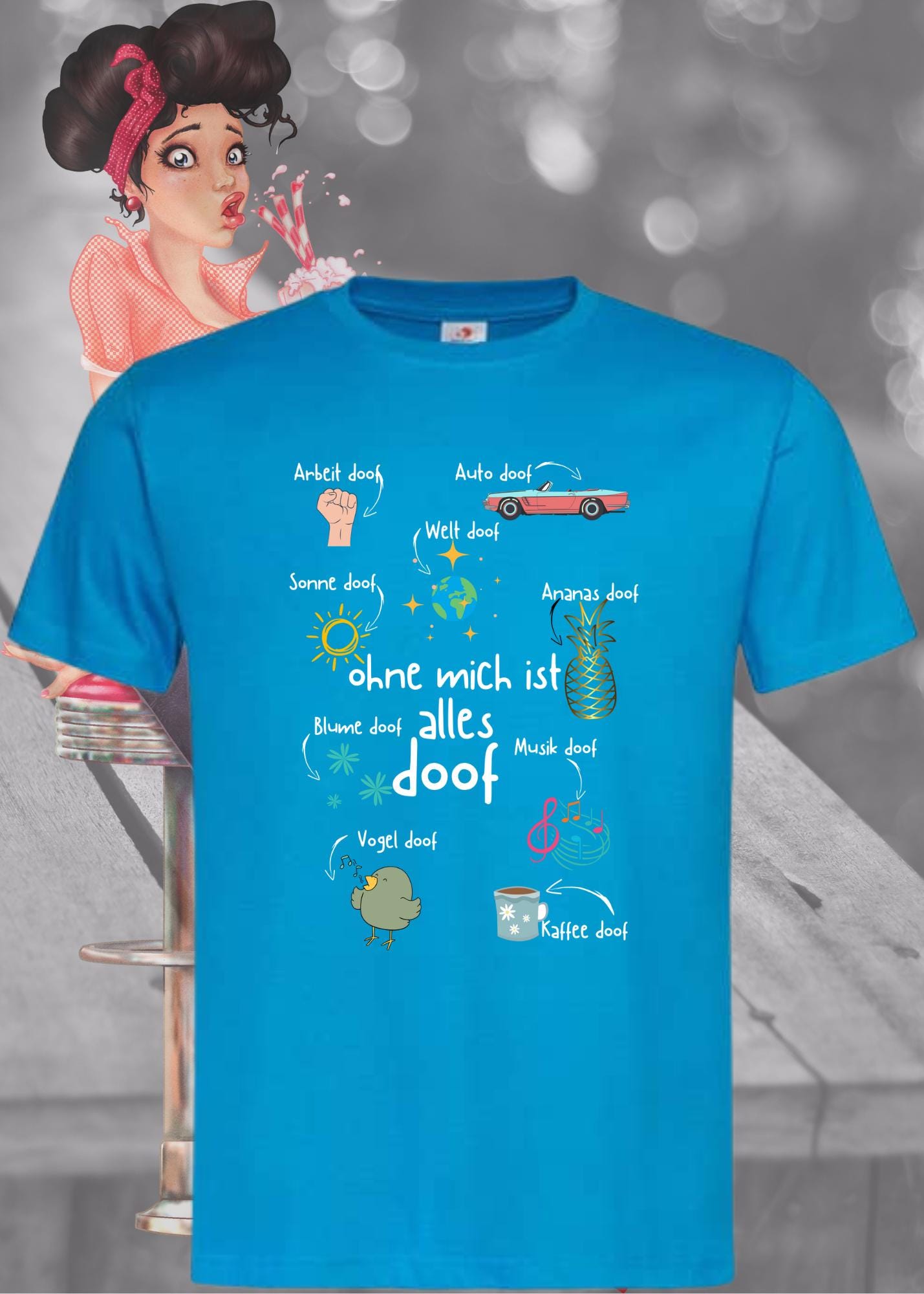 😎 Ohne mich ist alles Doof - Lustiges Unisex T-Shirt 🤪