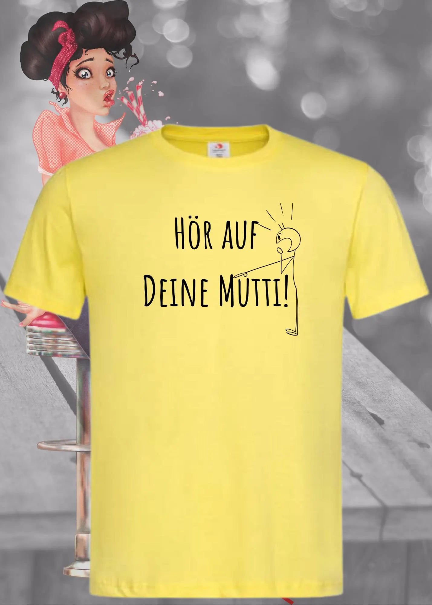 👩👦 Unisex T-Shirt 'Hör Auf Deine Mutti' - Lustiges Mama Statement Shirt 💕