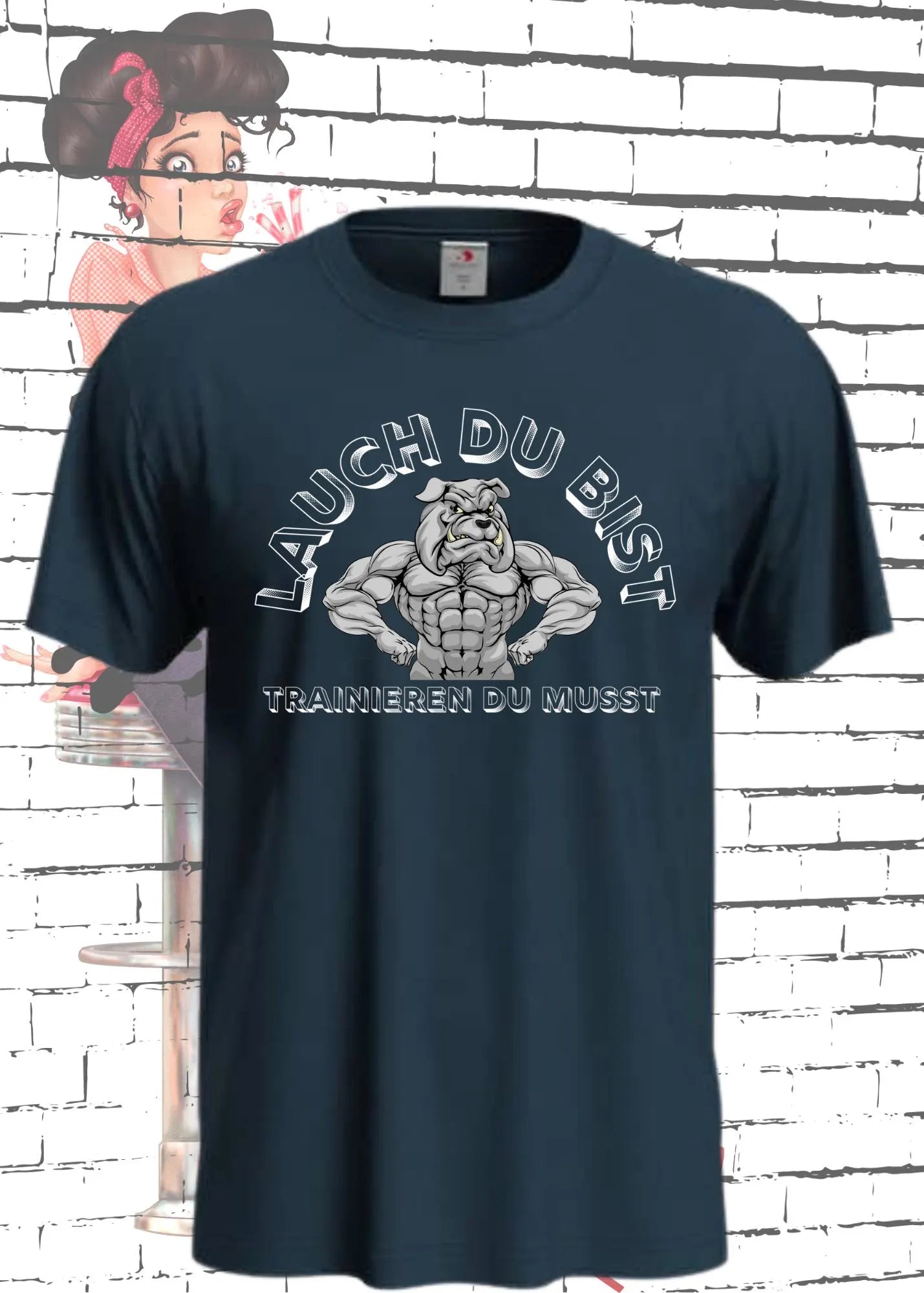πͺ Unisex T-Shirt 'Lauch Du Bist - Trainieren Du Musst' π Lustiger Fitness Spruch