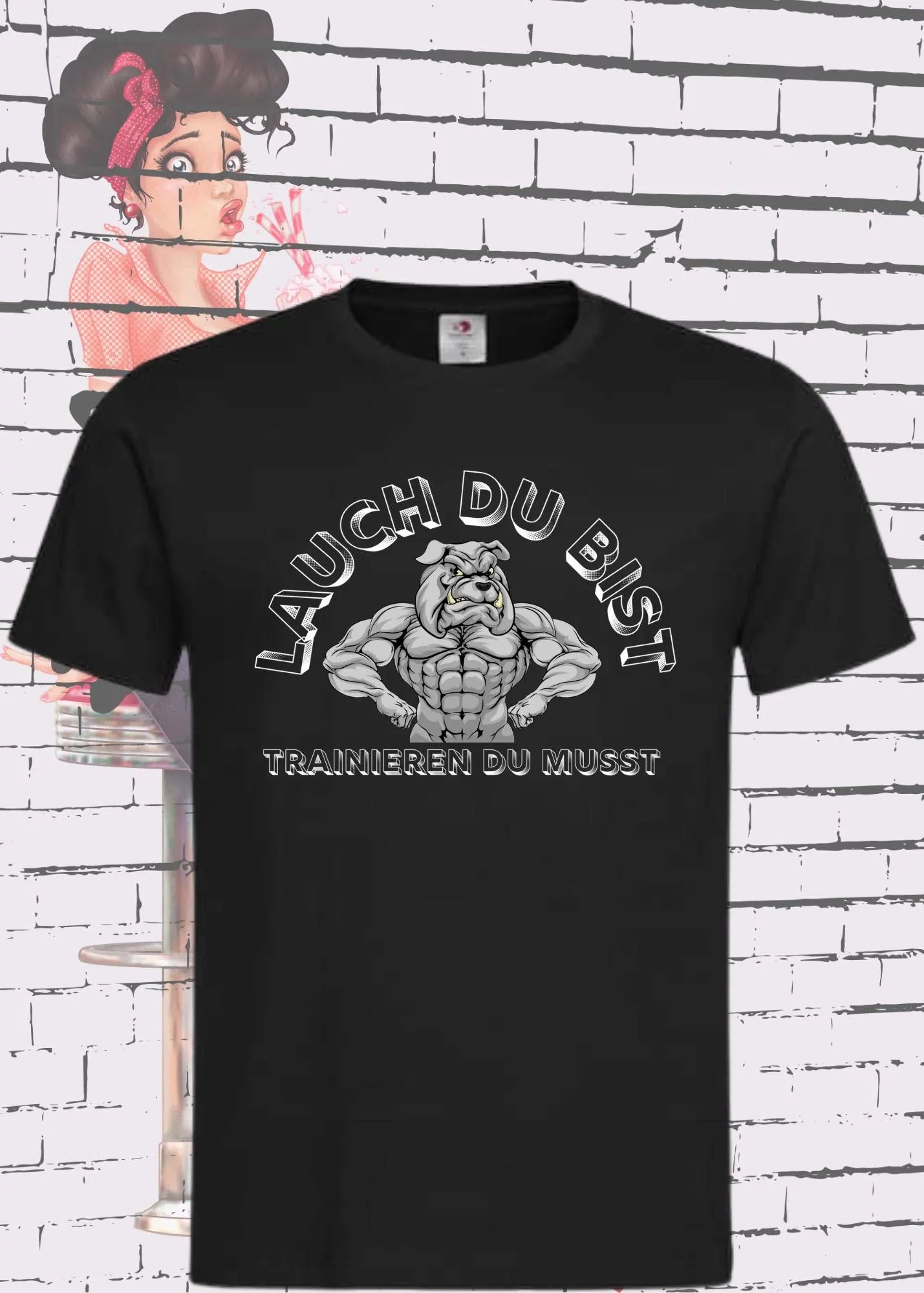 πͺ Unisex T-Shirt 'Lauch Du Bist - Trainieren Du Musst' π Lustiger Fitness Spruch