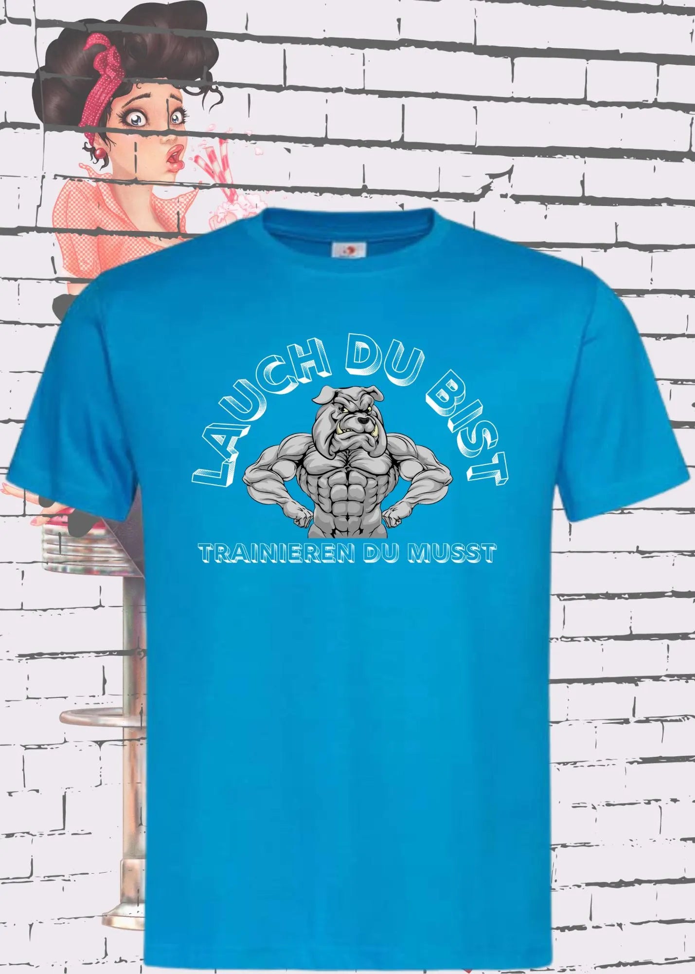 πͺ Unisex T-Shirt 'Lauch Du Bist - Trainieren Du Musst' π Lustiger Fitness Spruch