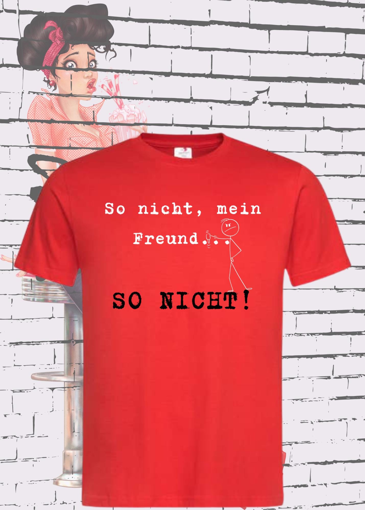 π
ββοΈ So nicht mein Freund so nicht T-Shirt π€ Witziges Statement Shirt π Lustige Geschenkidee π Unisex π