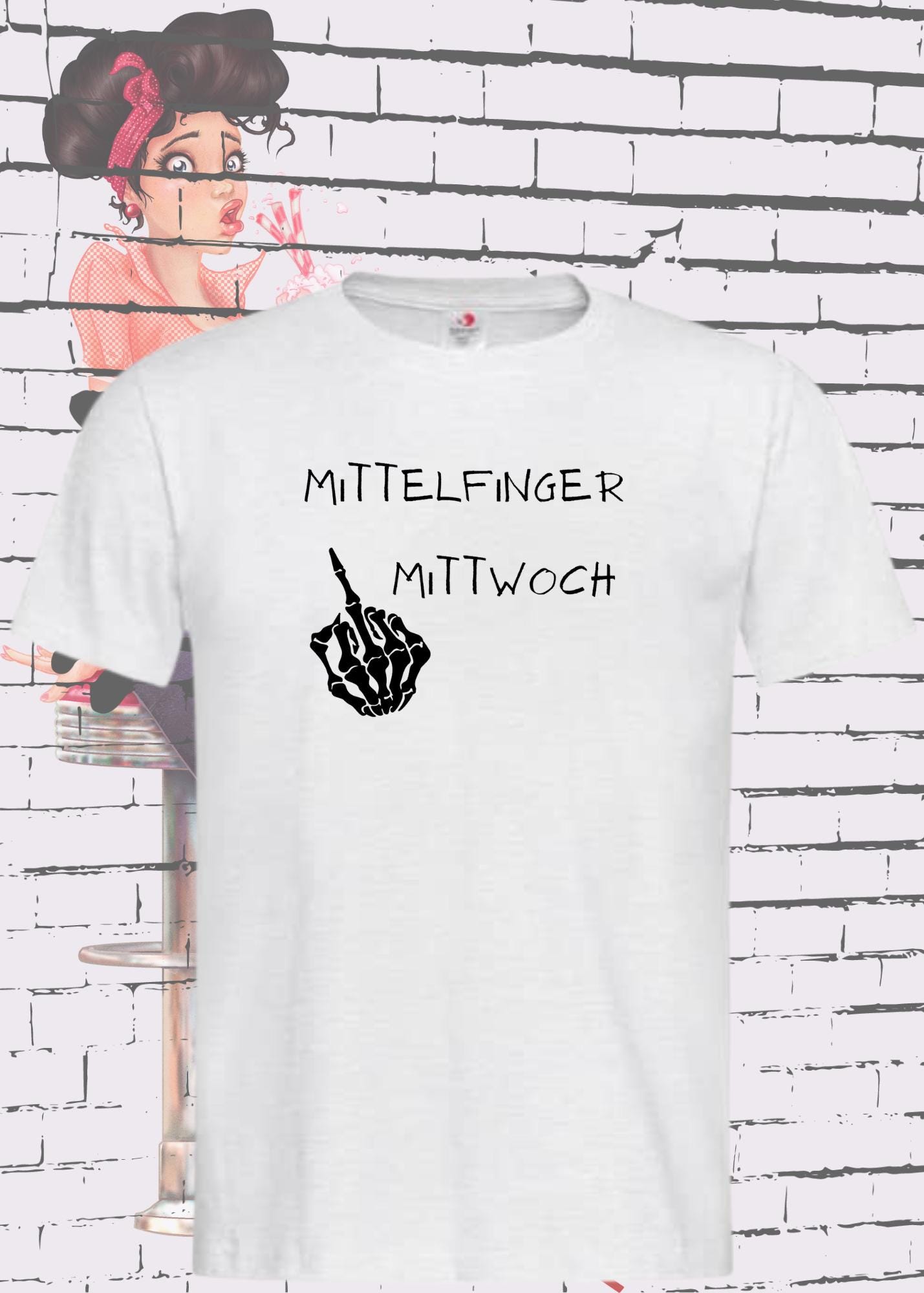 ๐ T-Shirt Mittelfinger Mittwoch ๐ Lustige Sprรผche Geschenkidee ๐ Geburtstag Freizeit Unisex viele Farben ๐