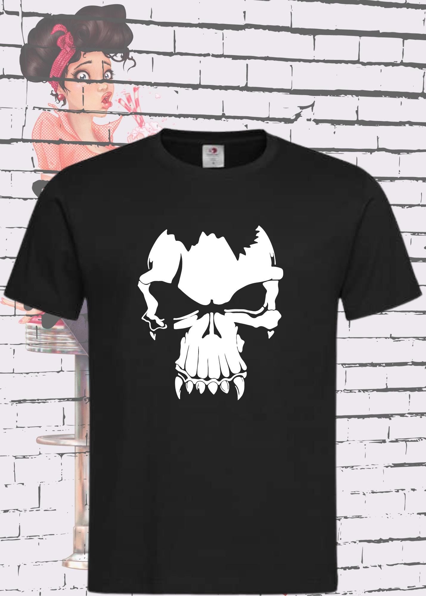 π T-Shirt Skull Totenkopf Vampir π§ββοΈ Gothic Geschenkidee π Geburtstag Unisex viele Farben π