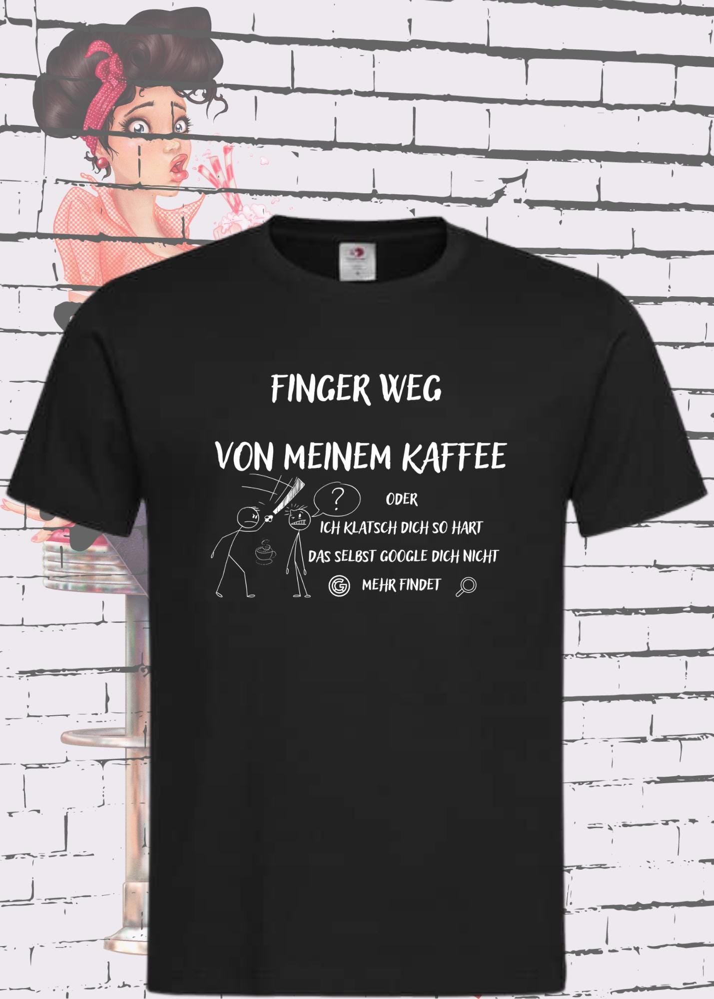โ Finger weg von meinem Kaffee T-Shirt - Lustiger Kaffee-Spruch | Google findet Dich nicht mehr ๐
