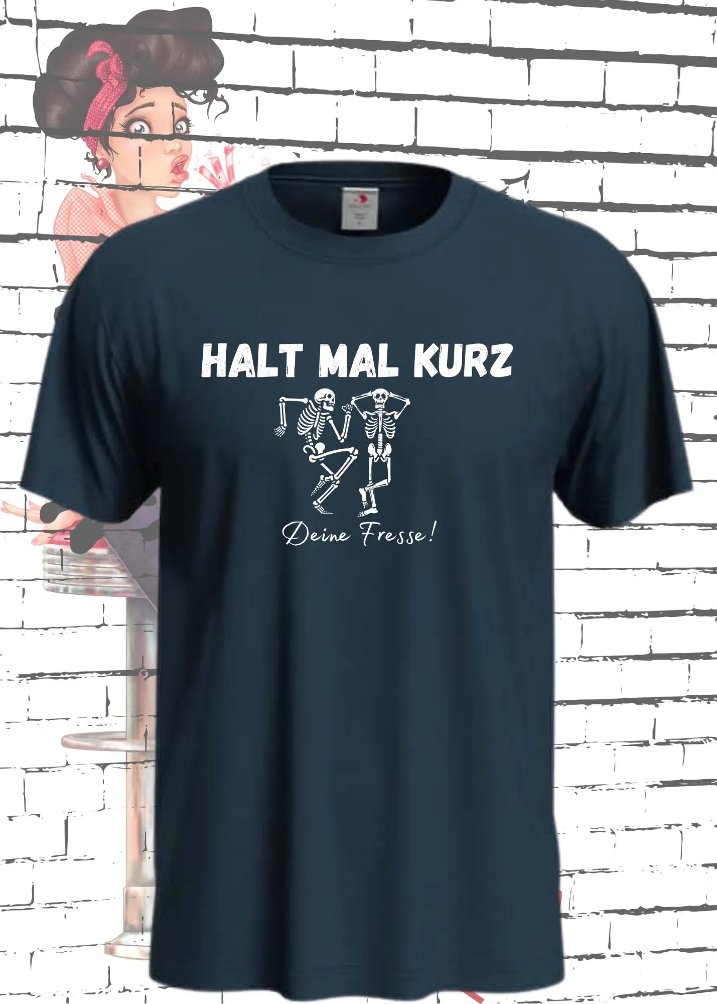 π€ Halt mal kurz Deine Fresse! - Statement T-Shirt mit witzigem Spruch πβ¨