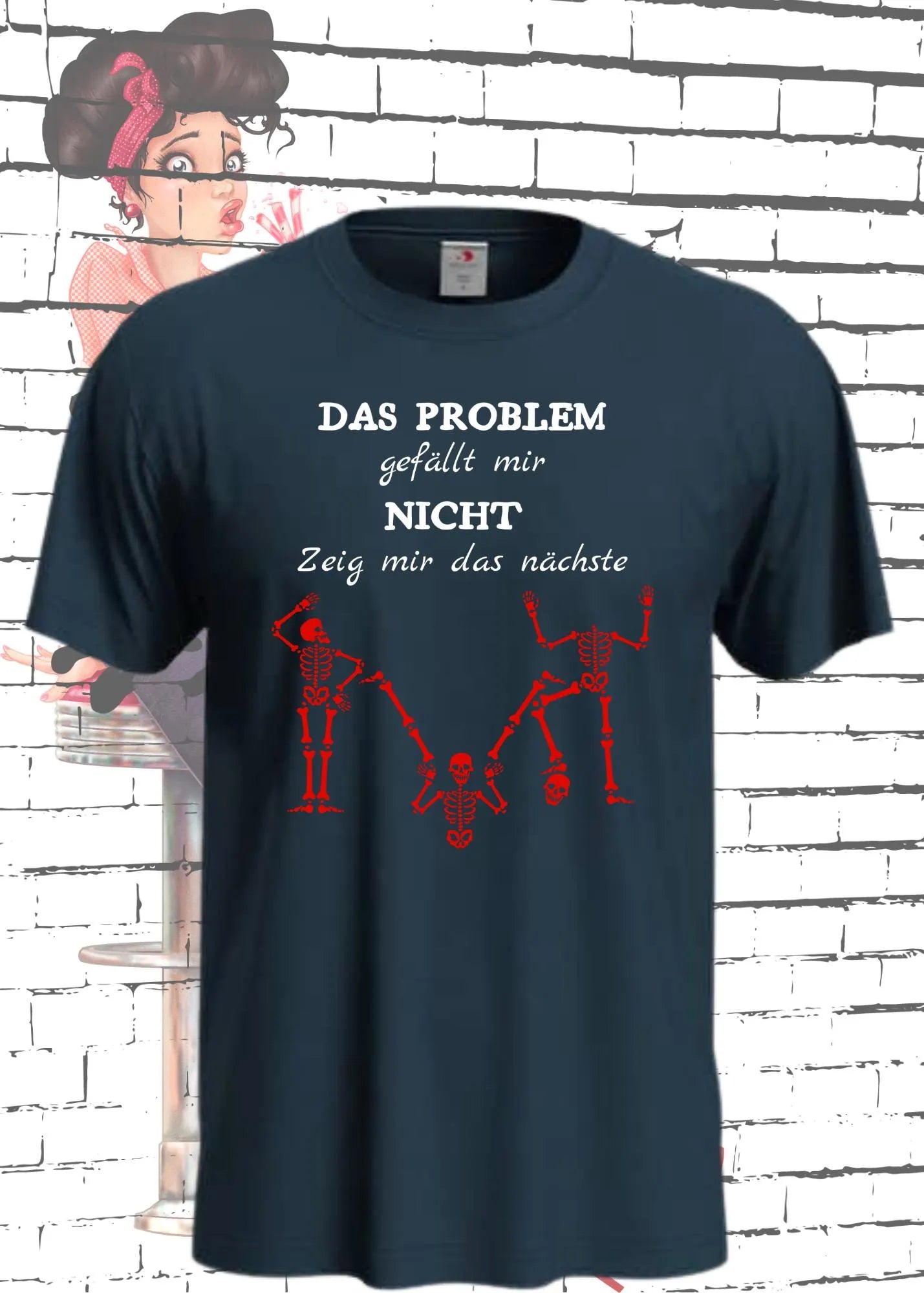 🤷♂️ T-Shirt 'Das Problem gefällt mir nicht zeig mir das nächste' 😏 - Witziges Spruch-Shirt für Problemvermeider 😂