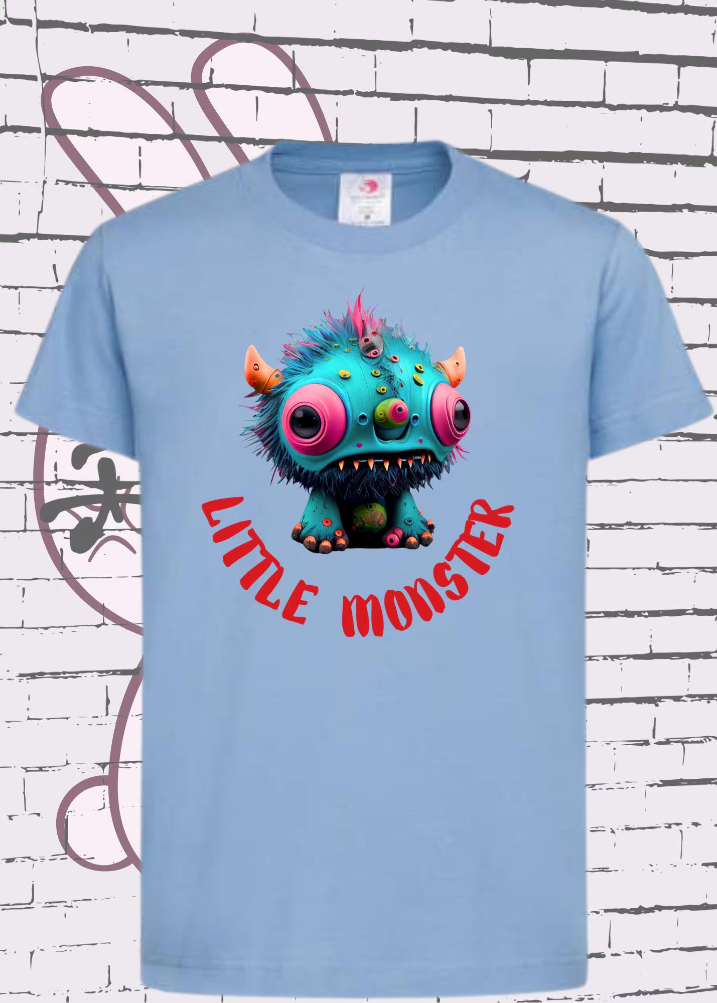 👹 Kinder T-Shirt Little Monster - Süßes Monster Shirt für Kids 🎨