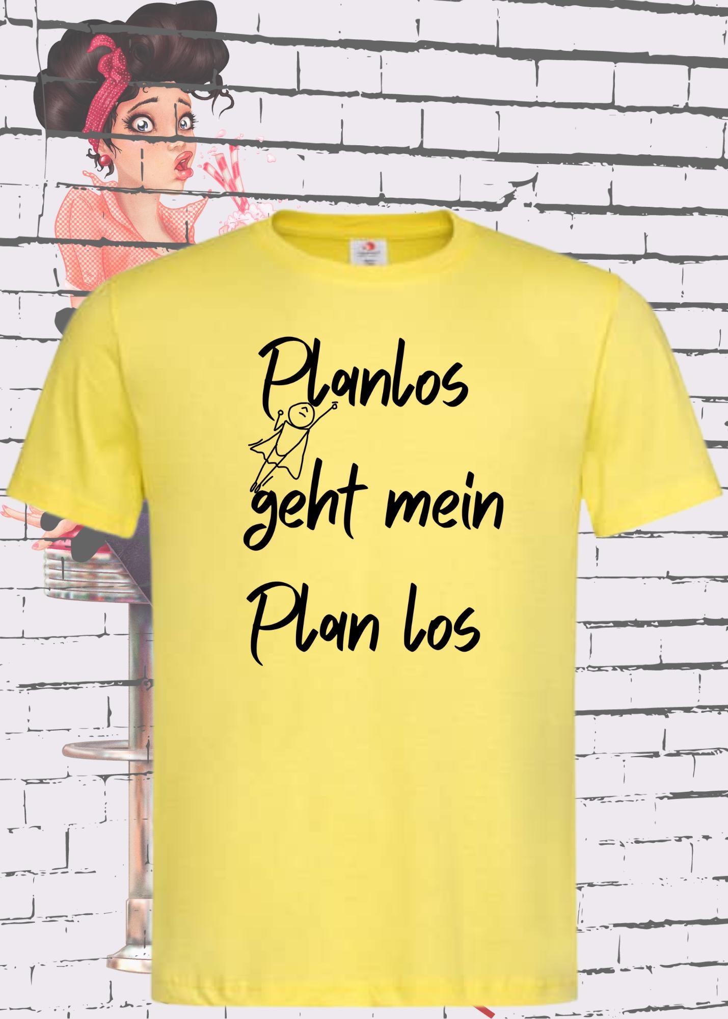 π€·ββοΈ Unisex T-Shirt 'Planlos Geht Mein Plan Los' - Chaos Shirt π