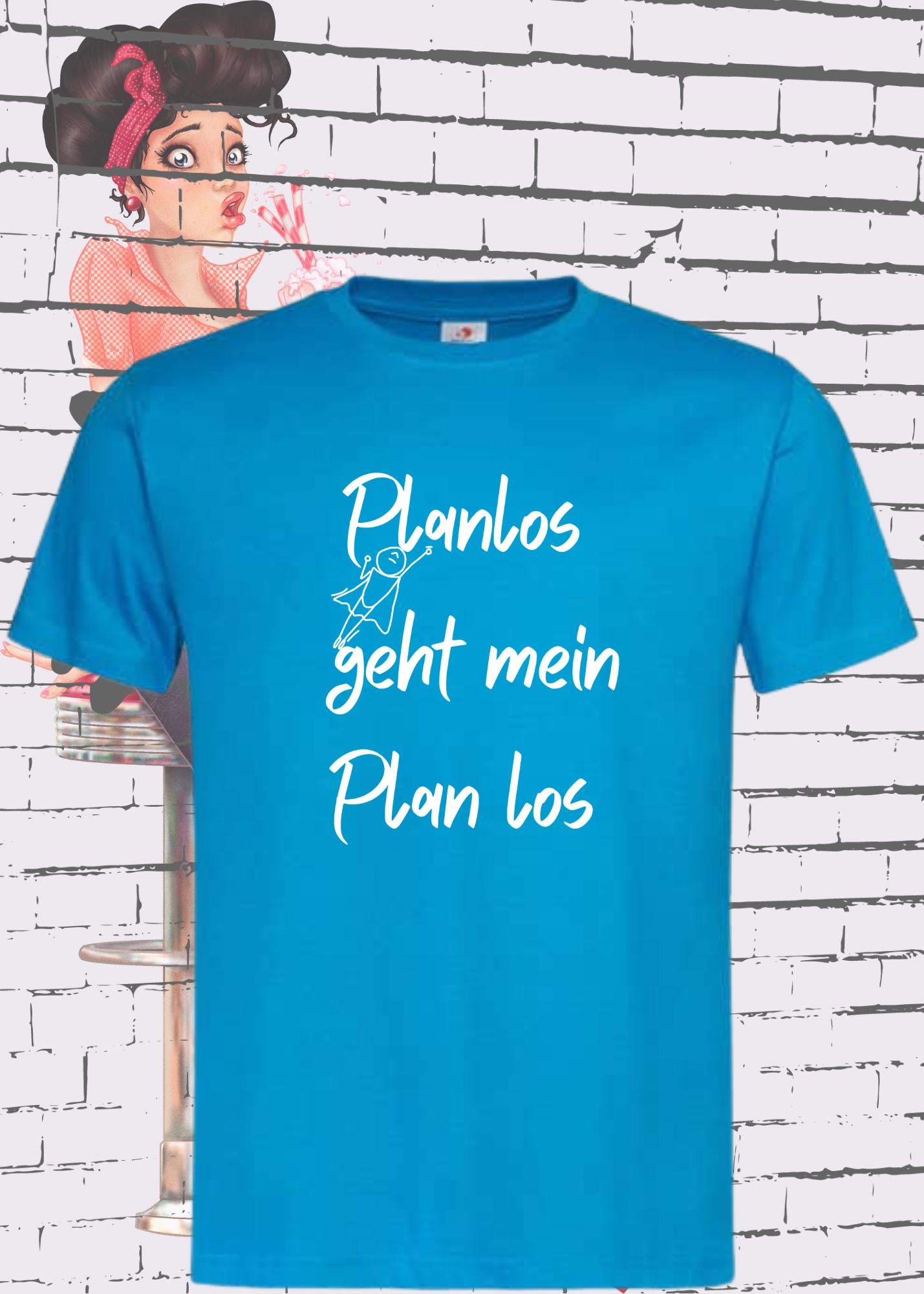 π€·ββοΈ Unisex T-Shirt 'Planlos Geht Mein Plan Los' - Chaos Shirt π