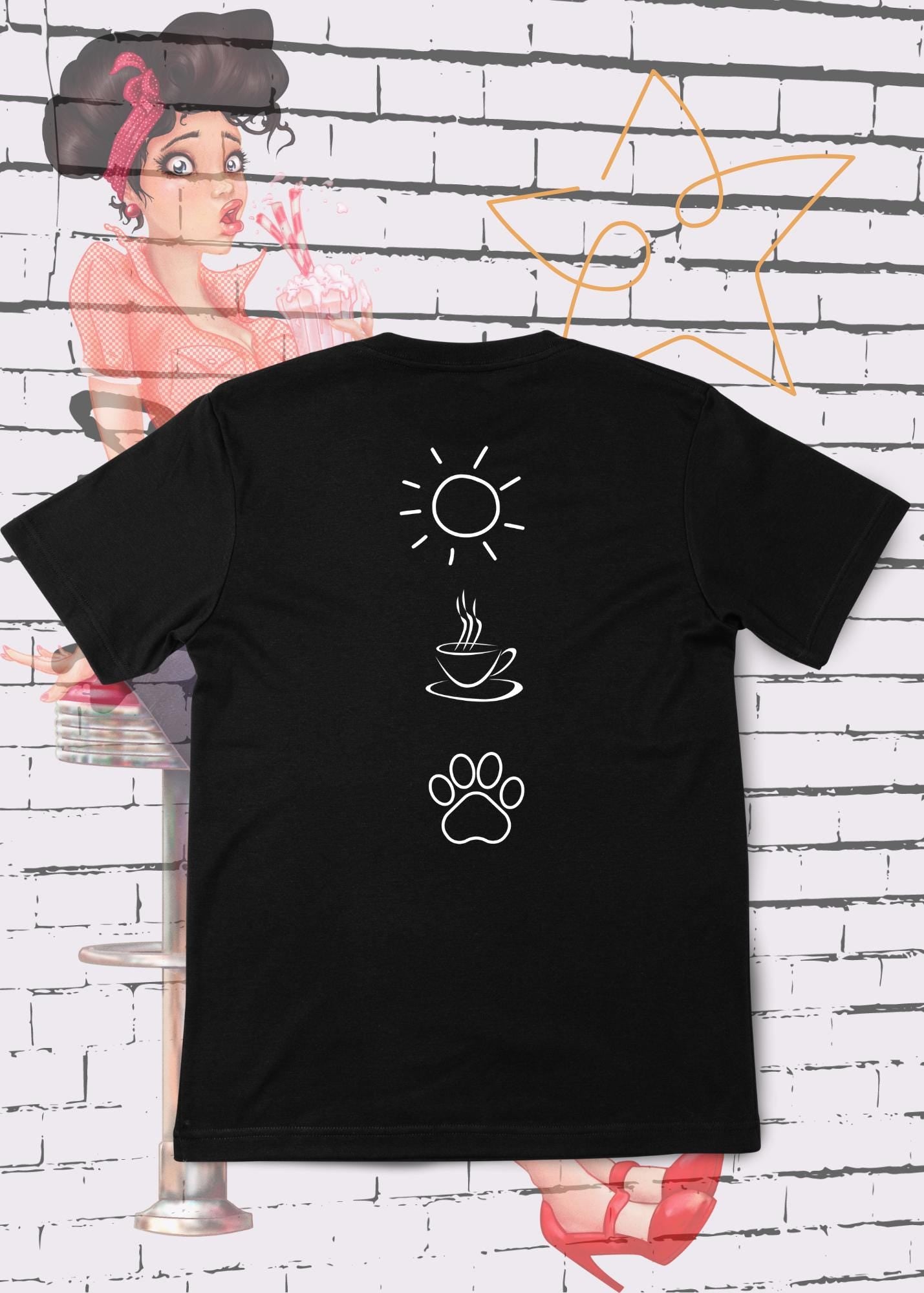 π¨ Herren T-Shirt I'm a simple Man β Kaffee Sonnenschein Hunde π Witziges Statement Shirt π Lustiges Geschenk π