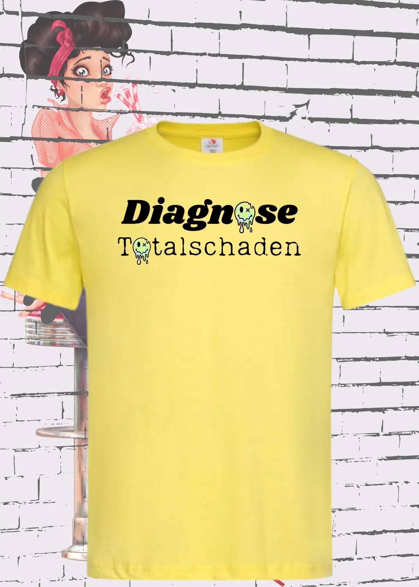 🩺💥 Unisex T-Shirt 'Diagnose Totalschaden' - Lustiges Medizin Statement Shirt