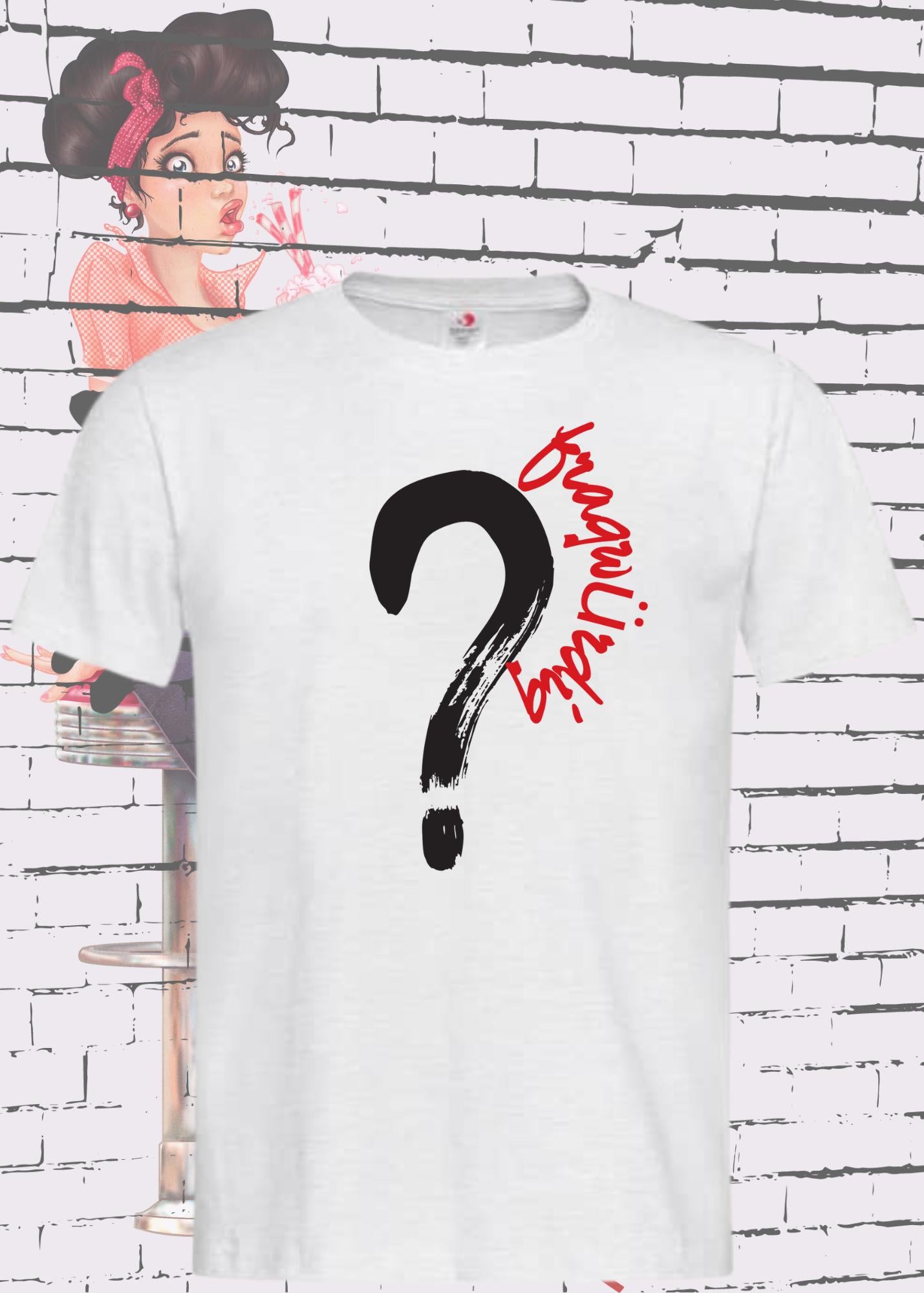 🤨 Unisex T-Shirt 'Fragwürdig' - Skeptiker Statement Shirt 🤔