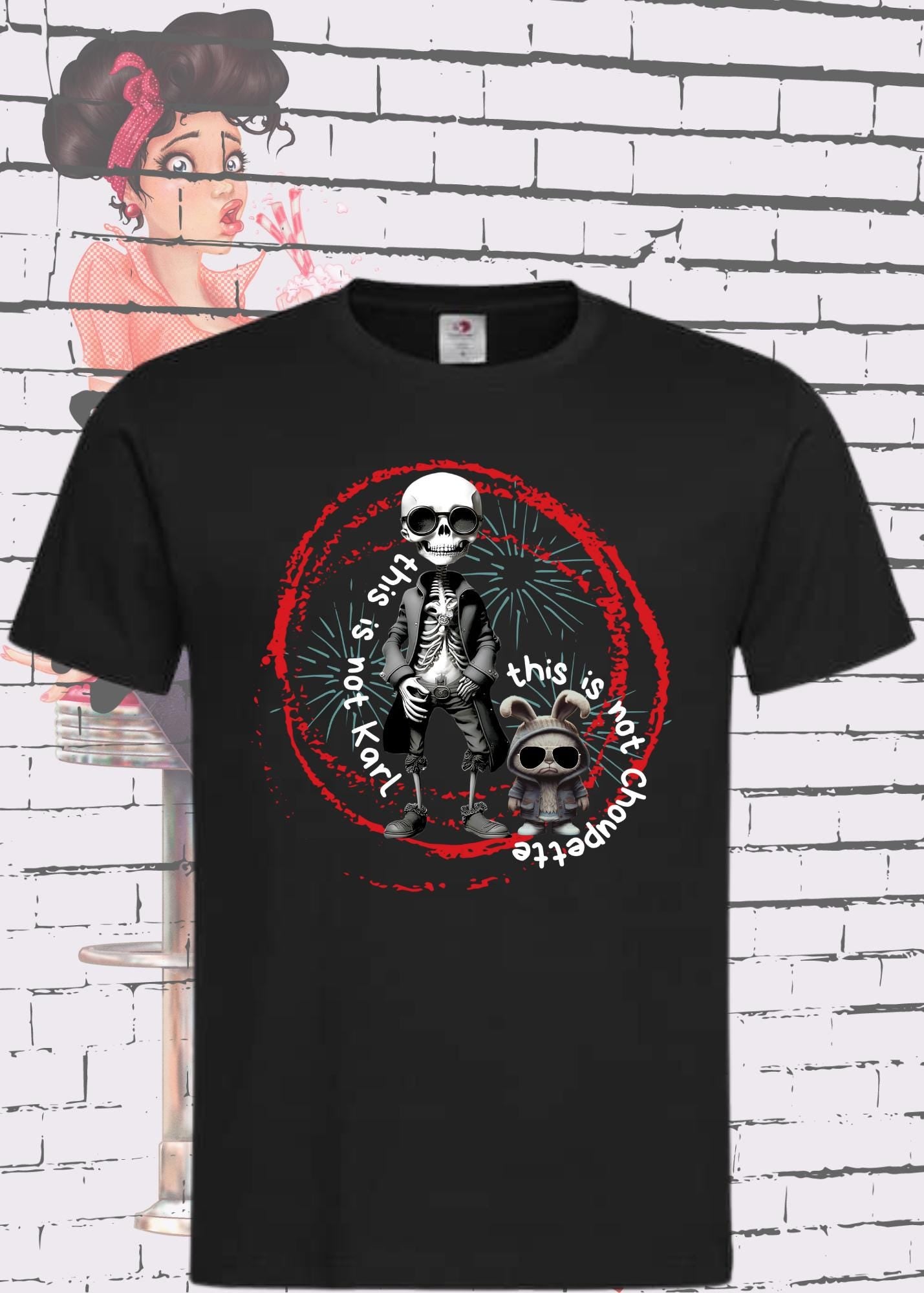 😂 T-Shirt 'This is not Karl this is not Choupette' - Fashion Humor Geschenk Unisex