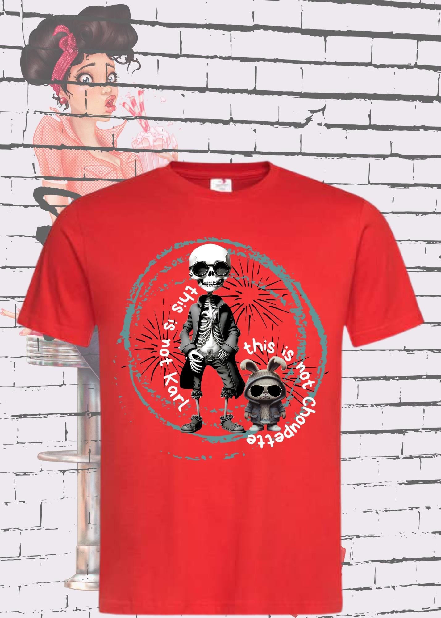 😂 T-Shirt 'This is not Karl this is not Choupette' - Fashion Humor Geschenk Unisex