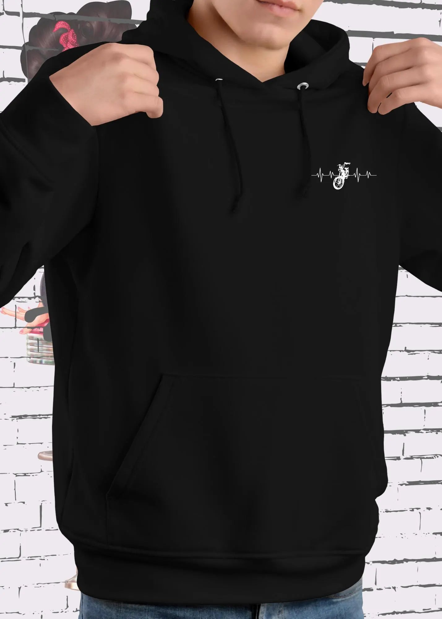 Bitte nicht Hupen ich geb ja schon Vollgas - Lustiger Mofa Moped Hoodie
