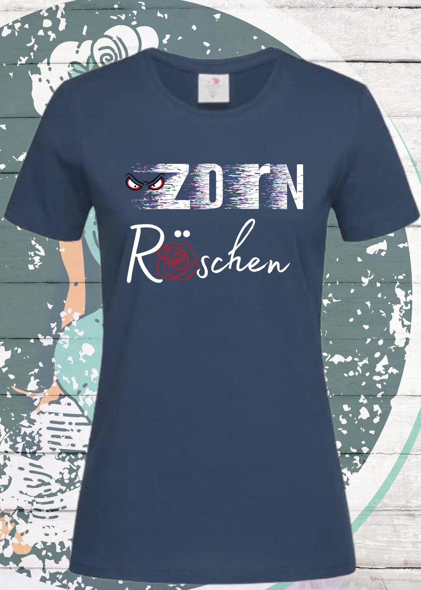 😤🌹 Damen T-Shirt Zornröschen - Märchenhaft zornig! 👑