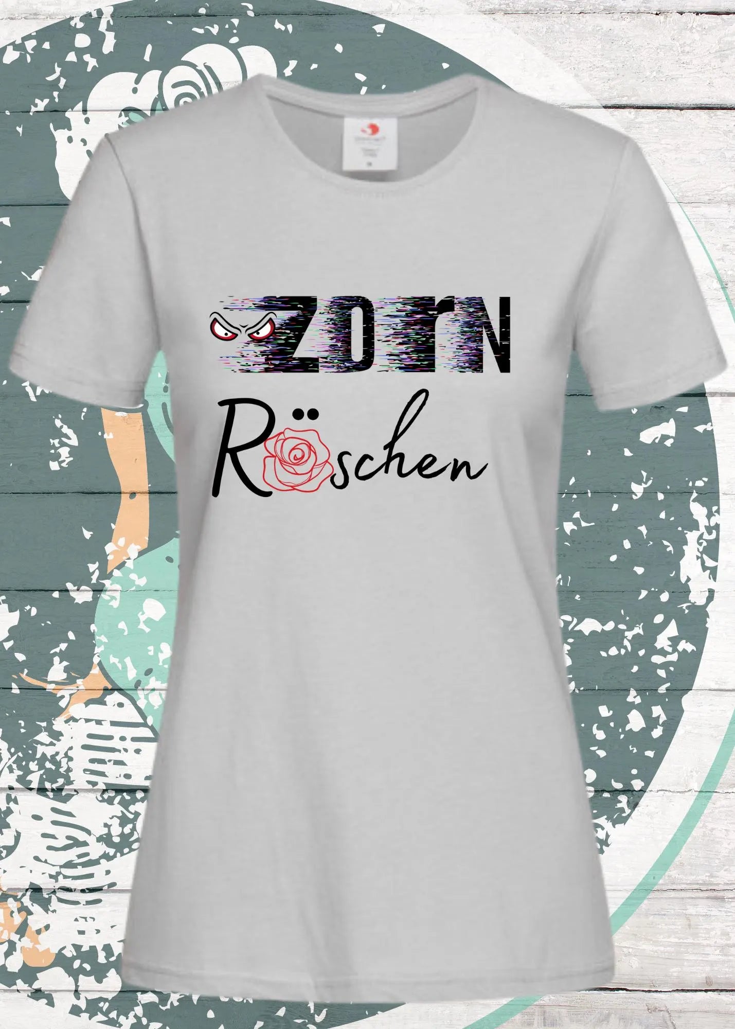 😤🌹 Damen T-Shirt Zornröschen - Märchenhaft zornig! 👑