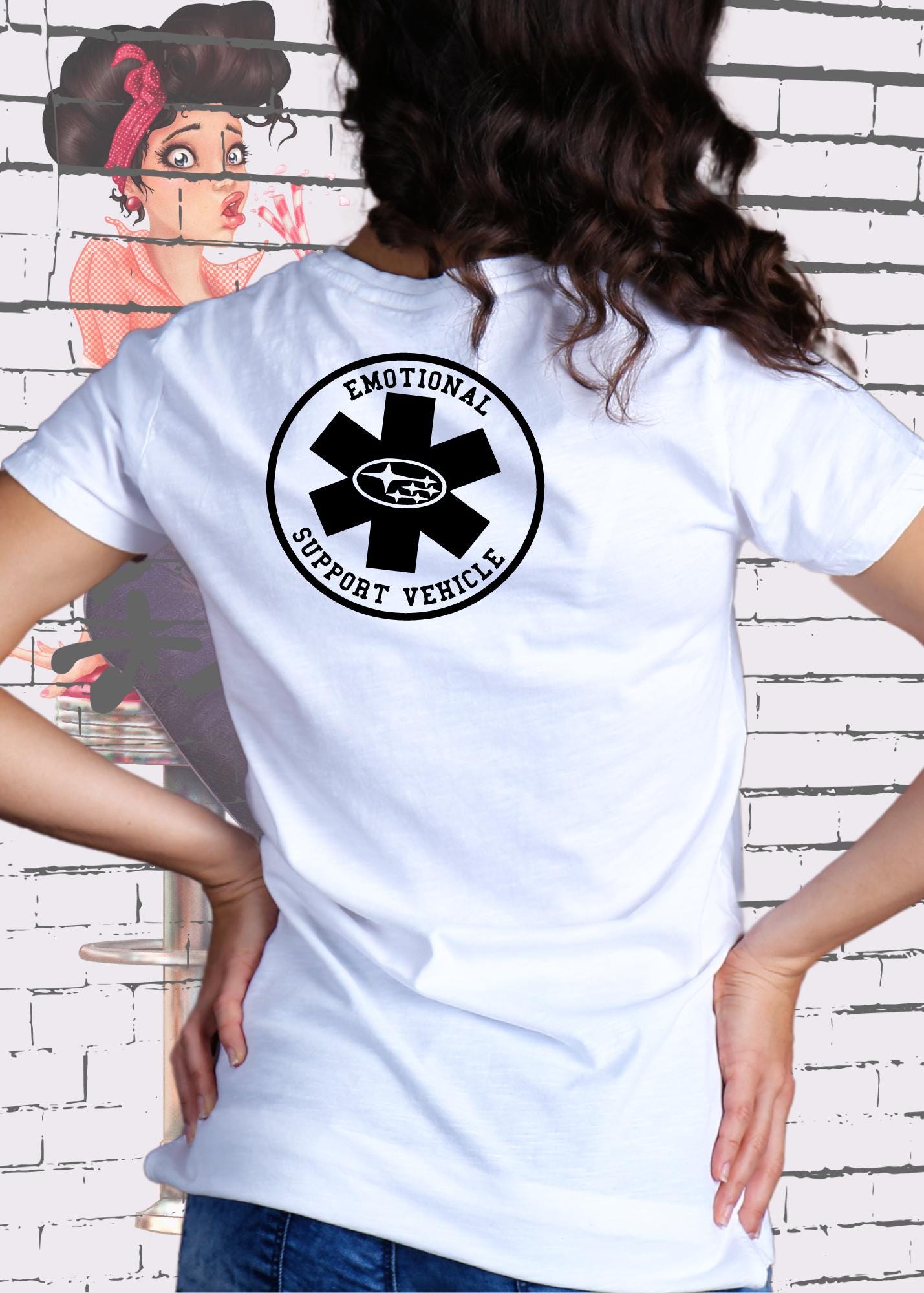 🚗T-Shirt 'Emotional Support Vehicle' - Outdoor Abenteuer Geschenk Unisex