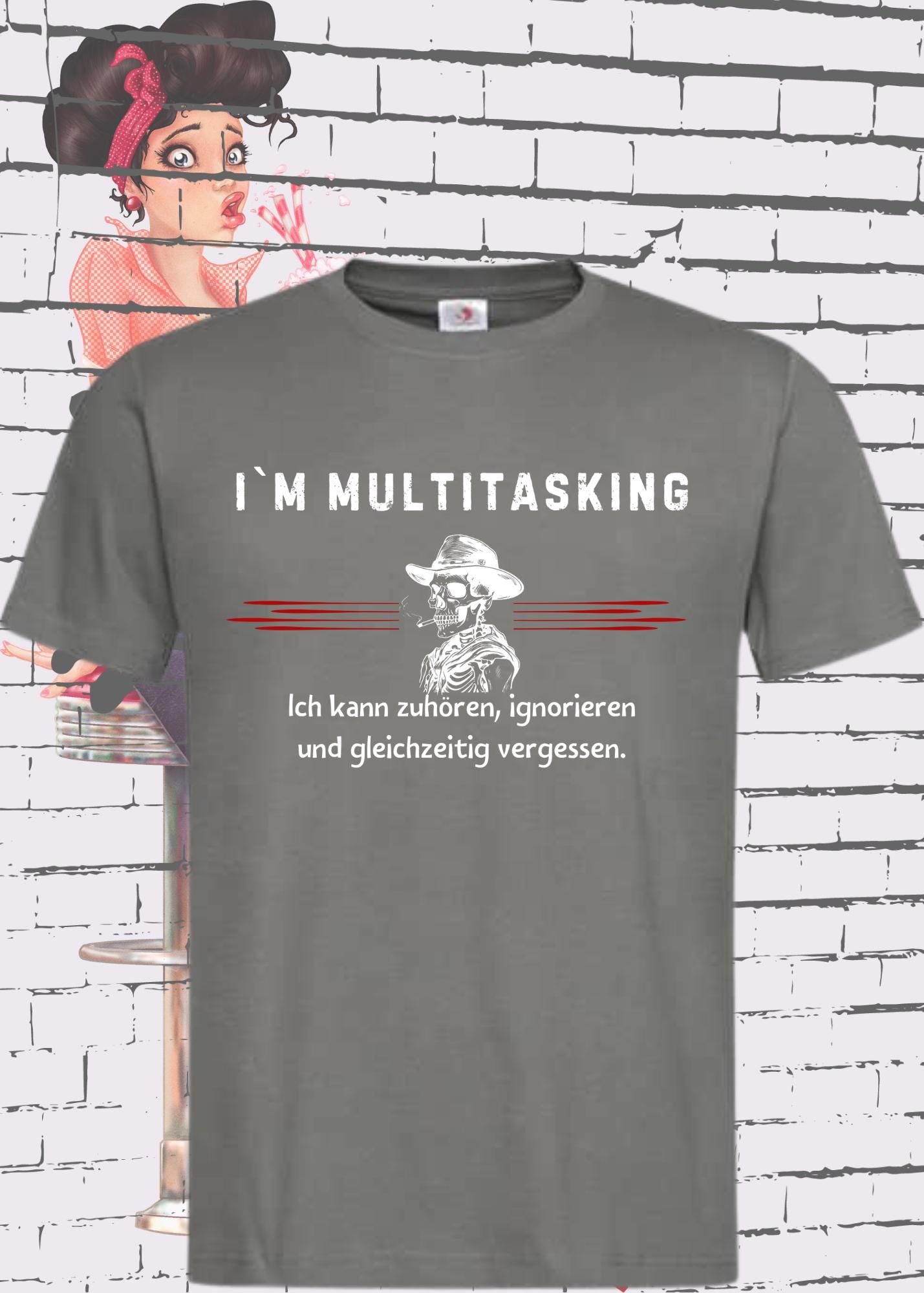 🤹 I'm Multitasking - Ich kann zuhören, ignorieren und vergessen - Lustiges Unisex T-Shirt 😂