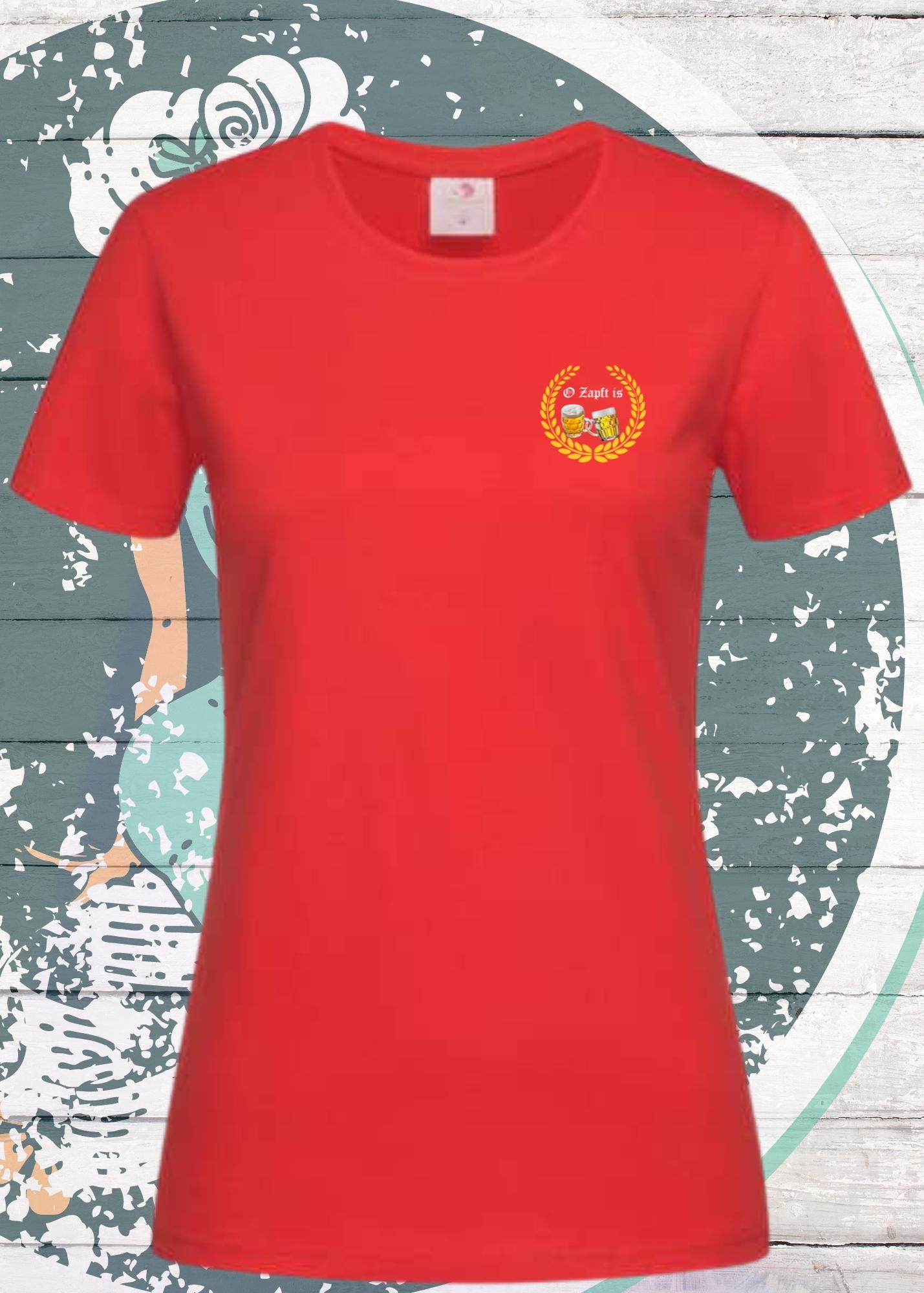 🍺 Damen T-Shirt Partnershirt 'Falls ich betrunken bin, bringt mich zu (Name)' - Personalisierbar - Wiesn Geschenk