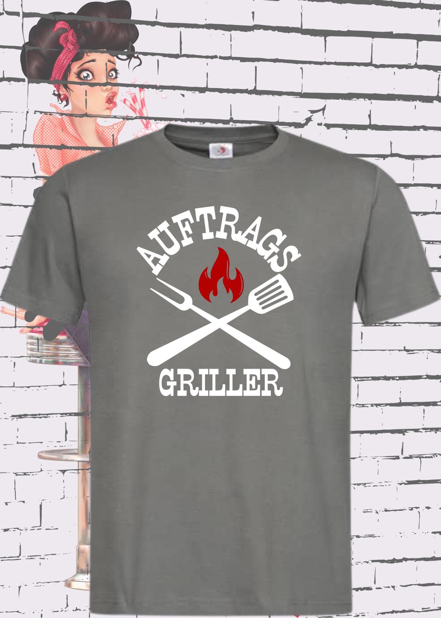 π₯ T-Shirt Auftrags-Griller π¨βπ³ Geschenkidee fΓΌr Grillmeister π Witziges T-Shirt mit Spruch π Lustiges Unisex T-Shirt BBQ π
