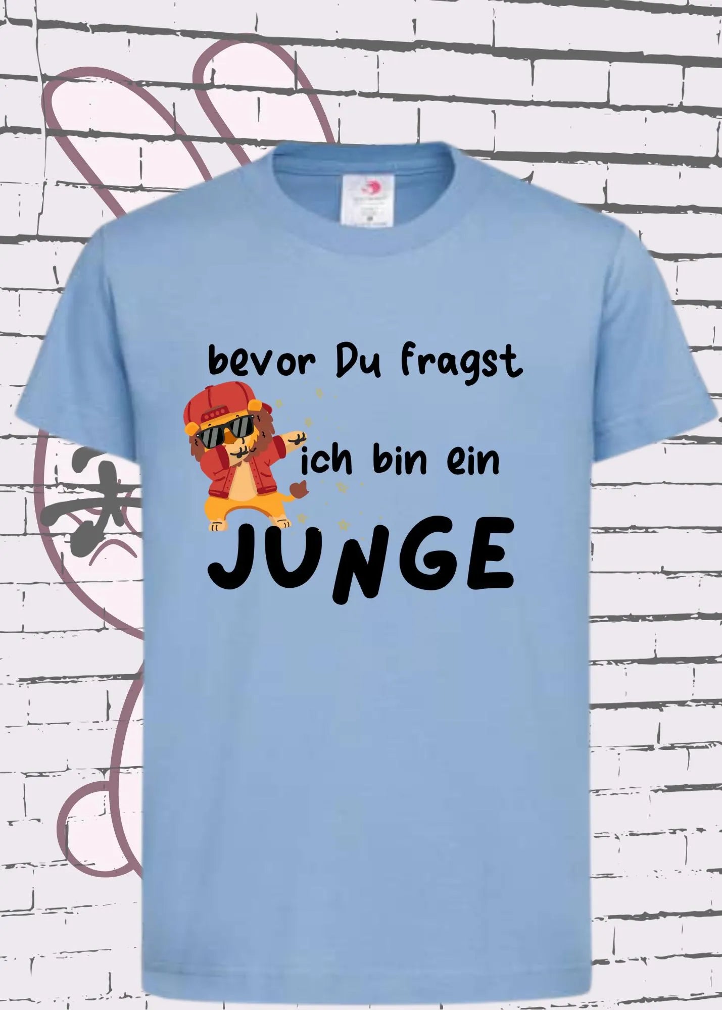 π¦ Kinder T-Shirt: Bevor Du fragst - ich bin ein Junge! π