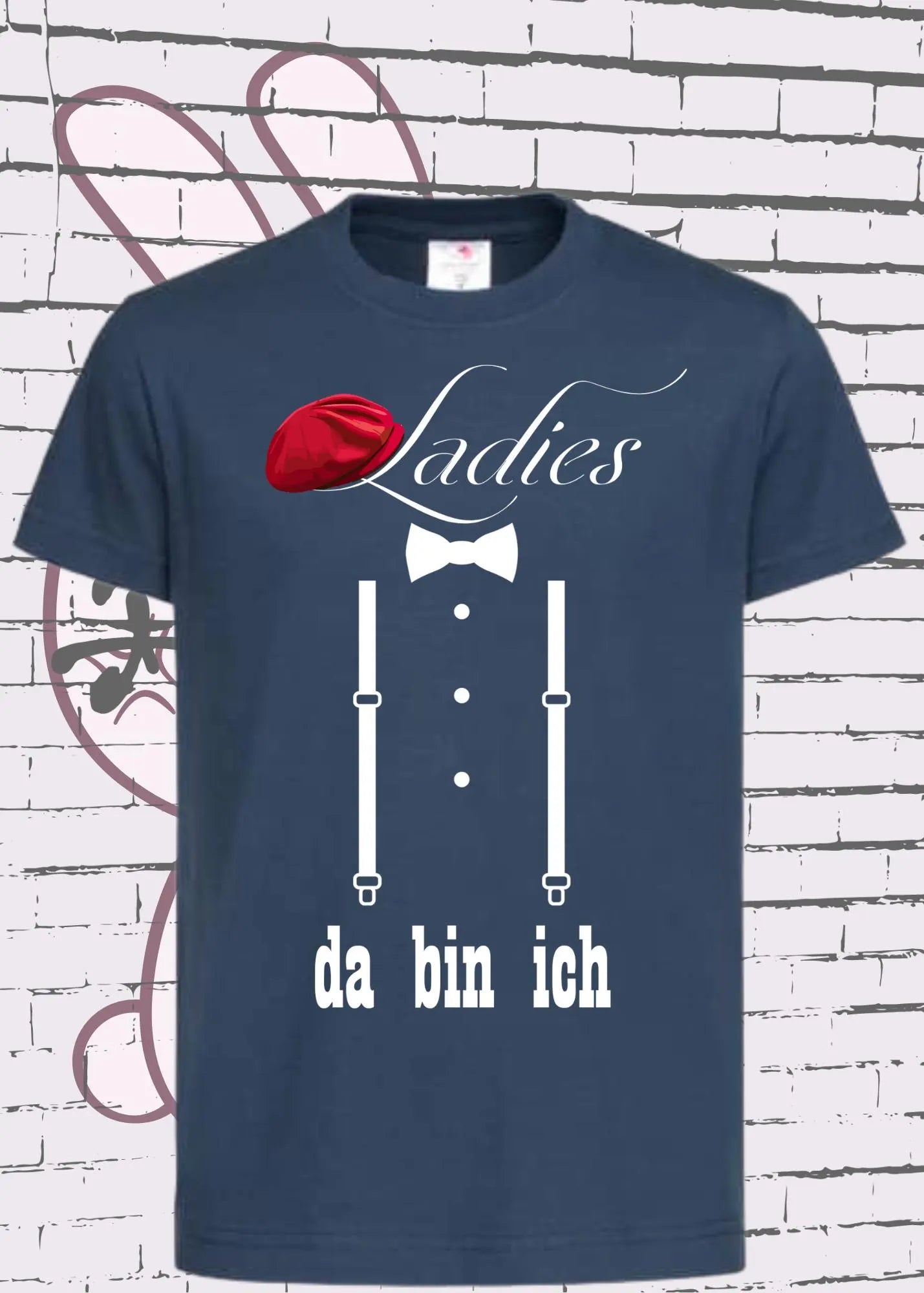 π Kinder T-Shirt 'Ladies, da bin ich!' - Selbstbewusstes Statement π