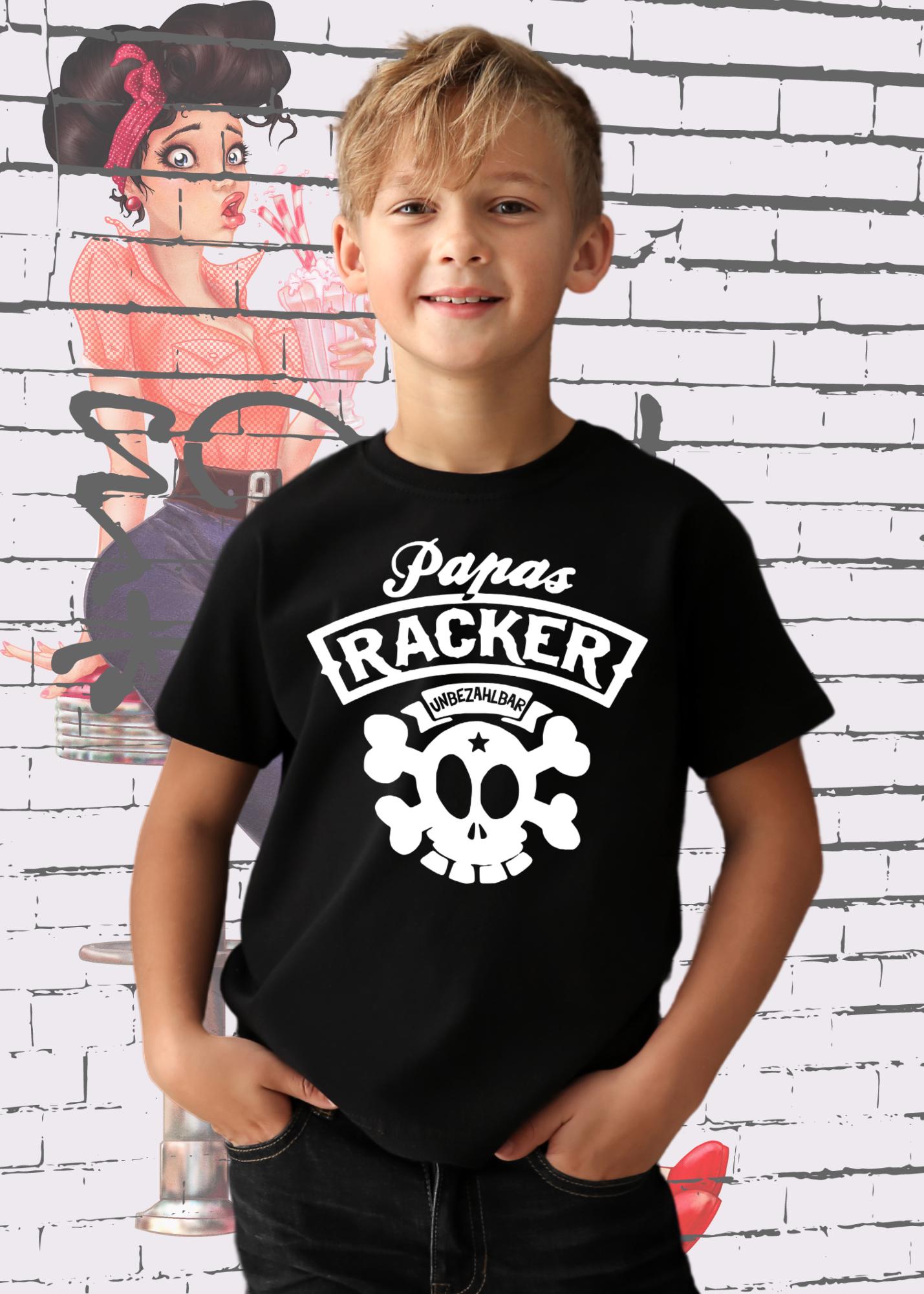 👶 Kinder T-Shirt 'Papas Racker - Unbezahlbar' 💝 Süßes Geschenk