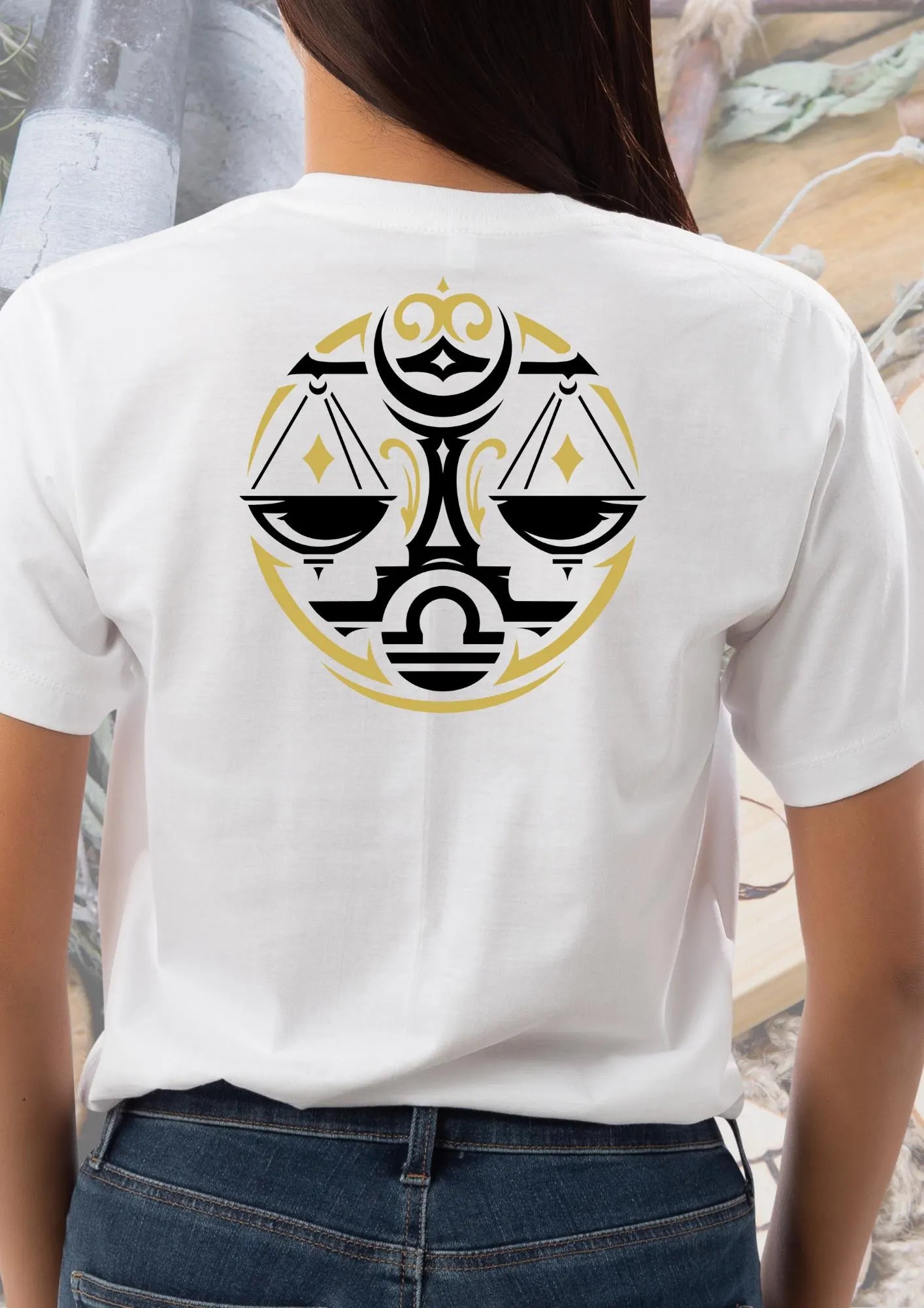 Sternzeichen Waage T-Shirt - Unisex Baumwolle mit lustigem Spruch