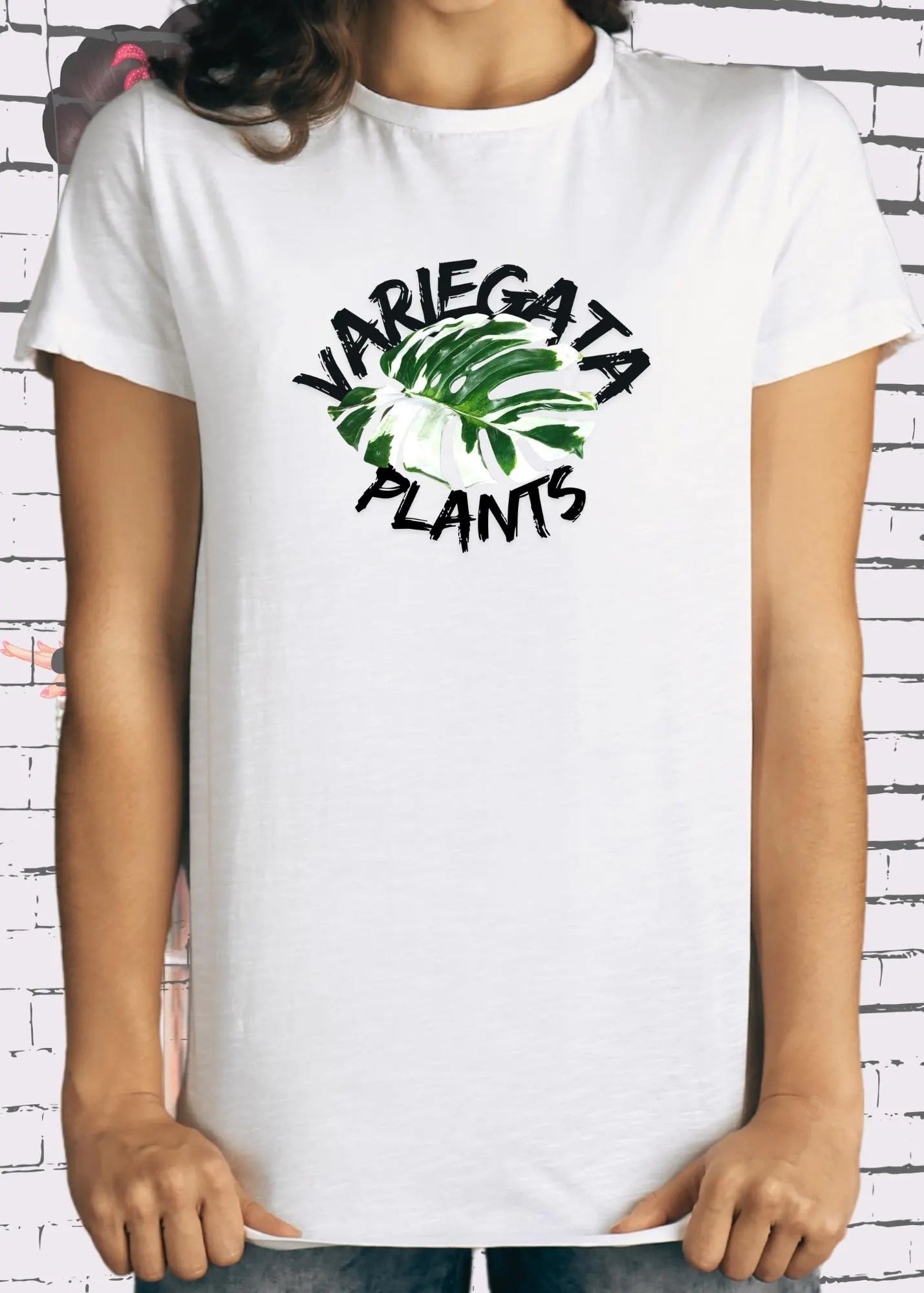 Monstera Variegata T-Shirt - Plant Lover Geschenk | Unisex Pflanzen Design
