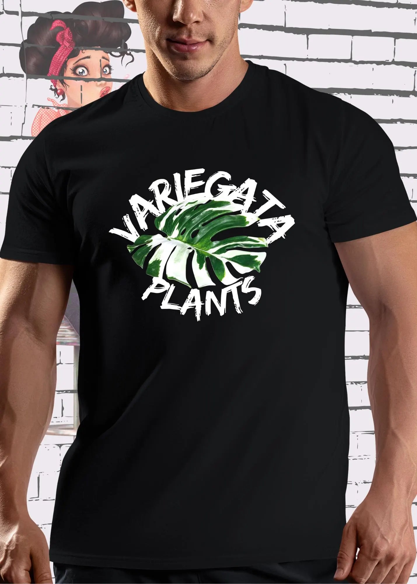 Monstera Variegata T-Shirt - Plant Lover Geschenk | Unisex Pflanzen Design