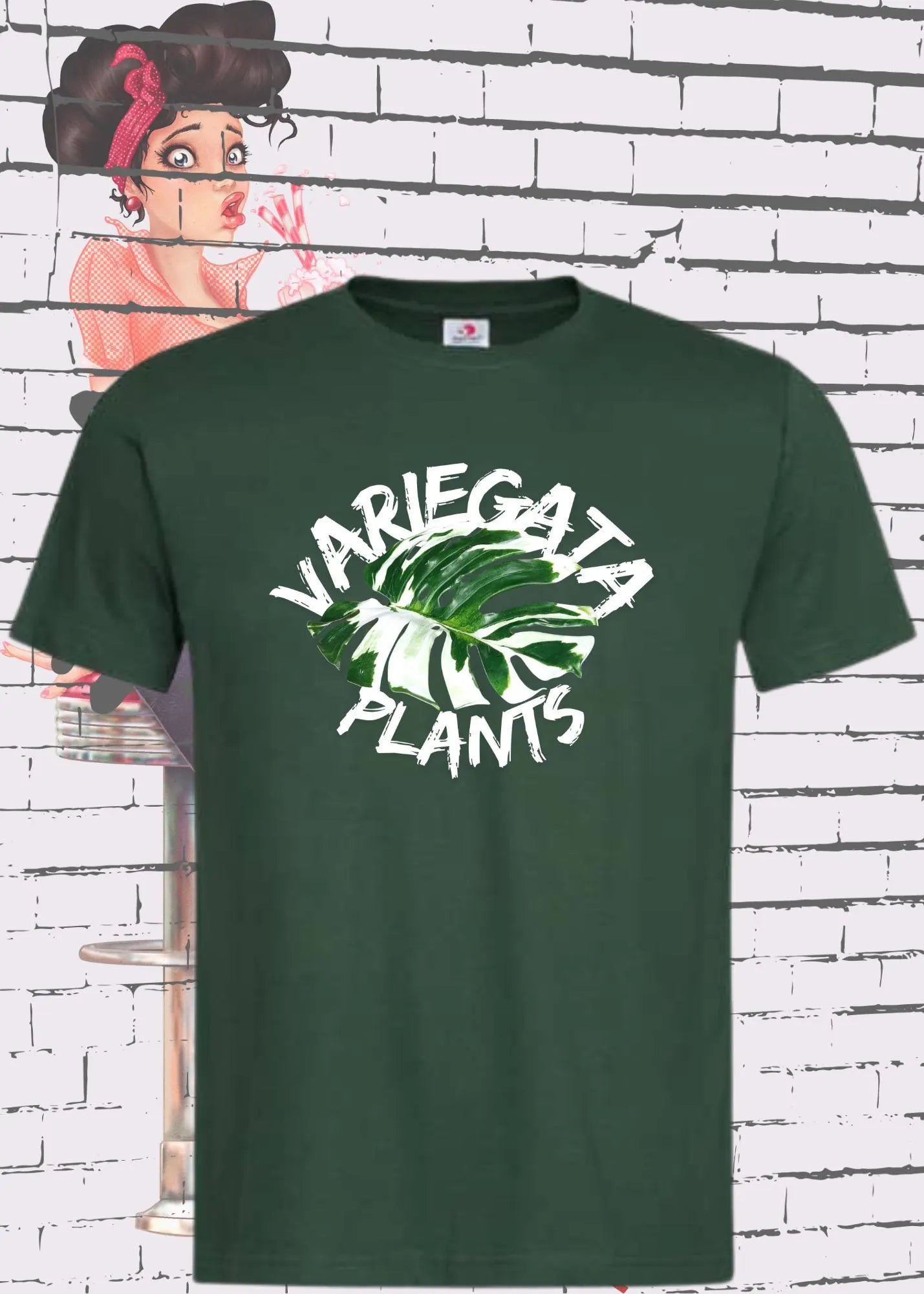 Monstera Variegata T-Shirt - Plant Lover Geschenk | Unisex Pflanzen Design