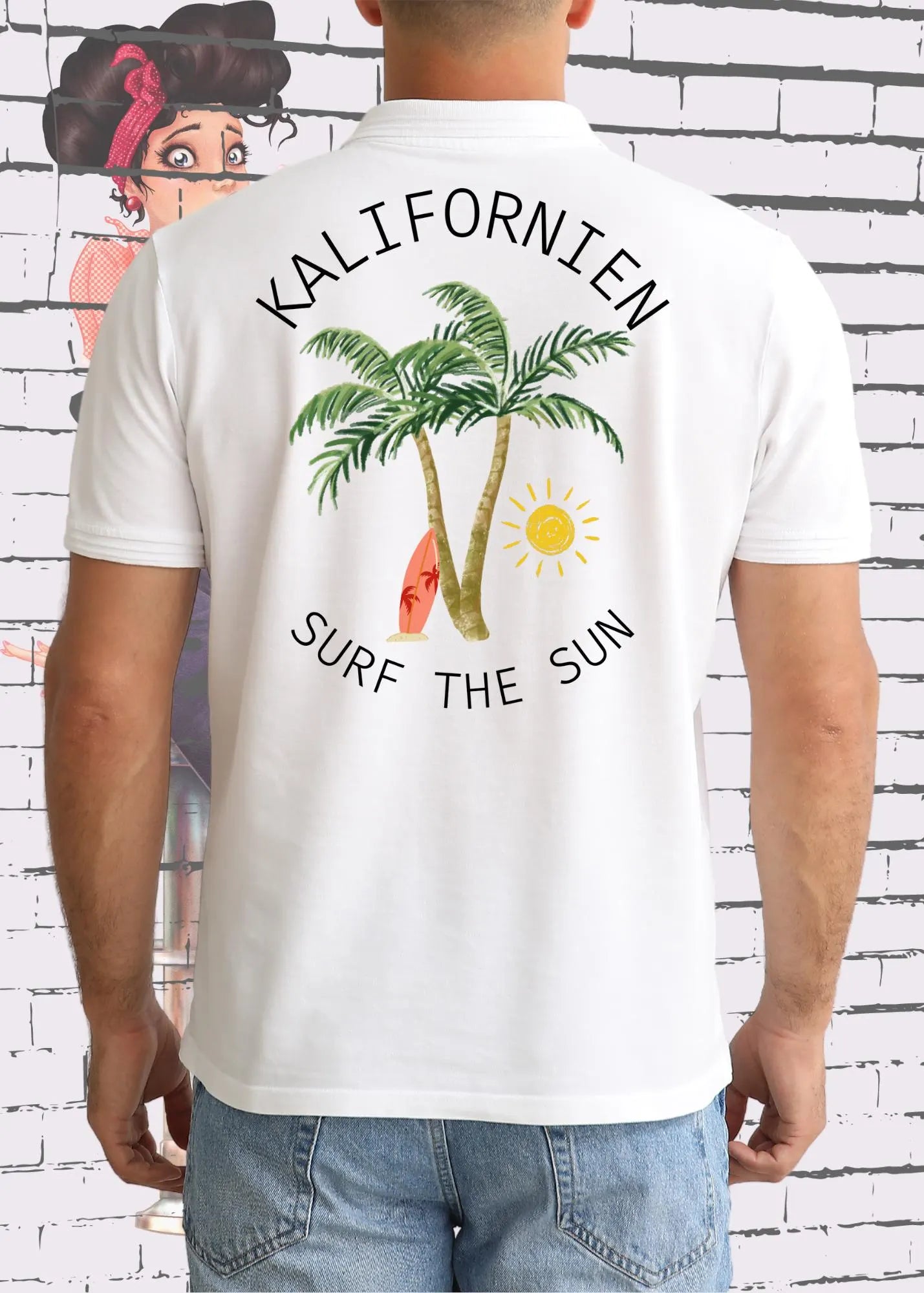 Kalifornien Surf T-Shirt - Surf the Sun! | Unisex Beach Vibes Design