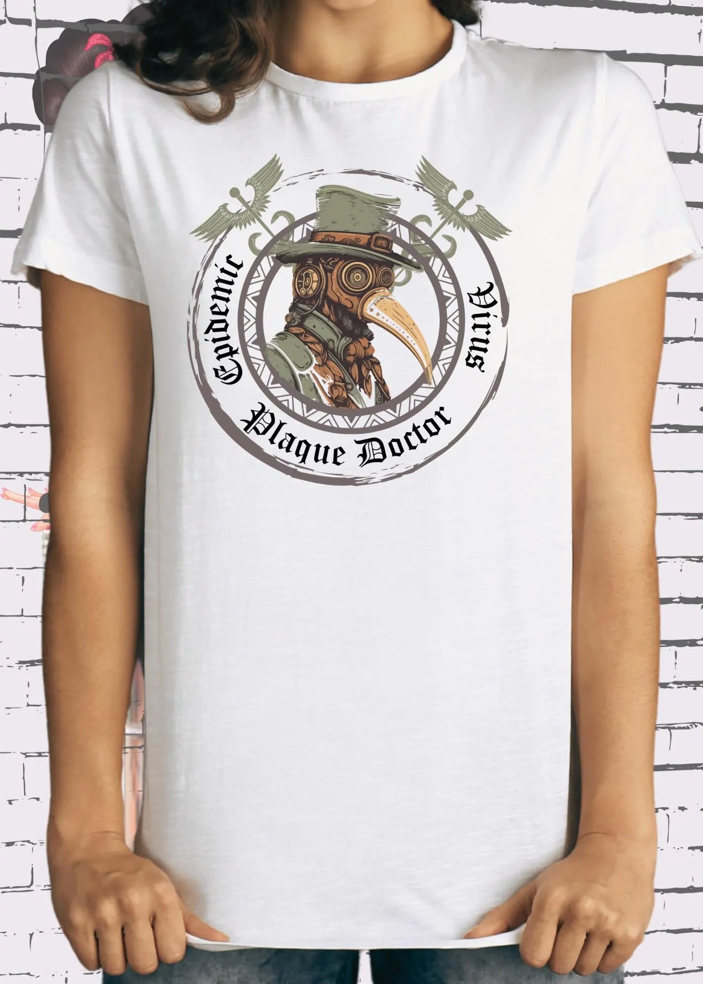 🩺 Unisex T-Shirt 'Plague Doctor Epidemic Virus' - Historisches Design Shirt ⚕️