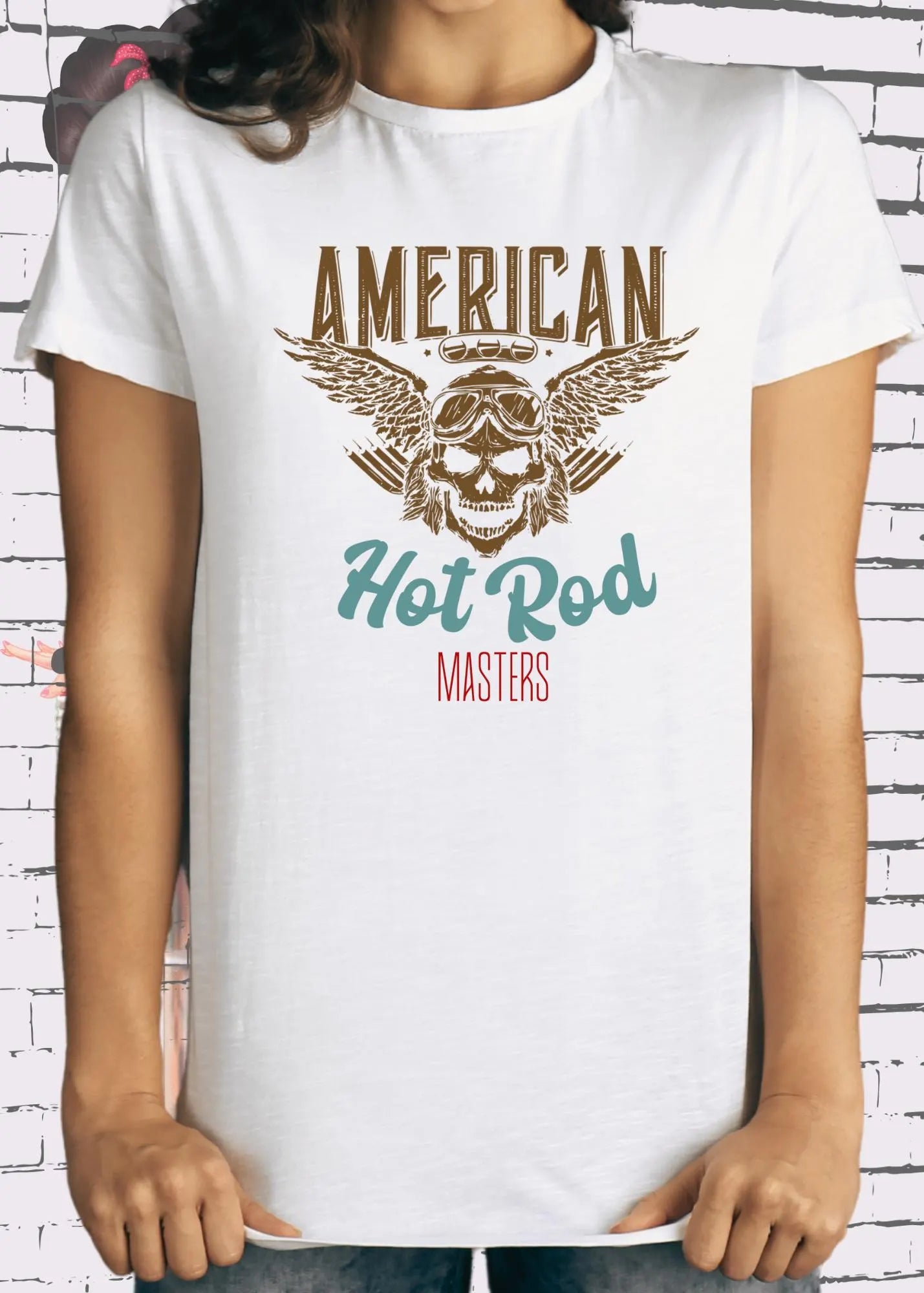 π Unisex T-Shirt 'American Hot Rod Masters' - Vintage Car Shirt π