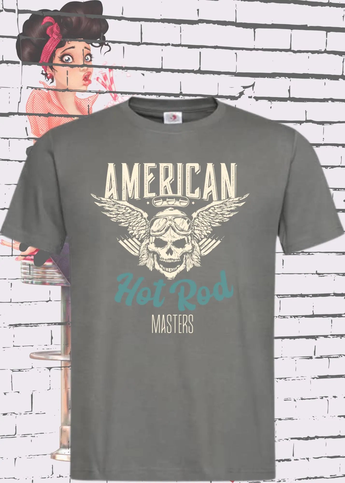 π Unisex T-Shirt 'American Hot Rod Masters' - Vintage Car Shirt π