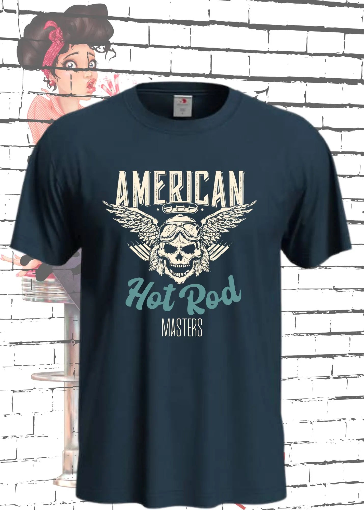 π Unisex T-Shirt 'American Hot Rod Masters' - Vintage Car Shirt π