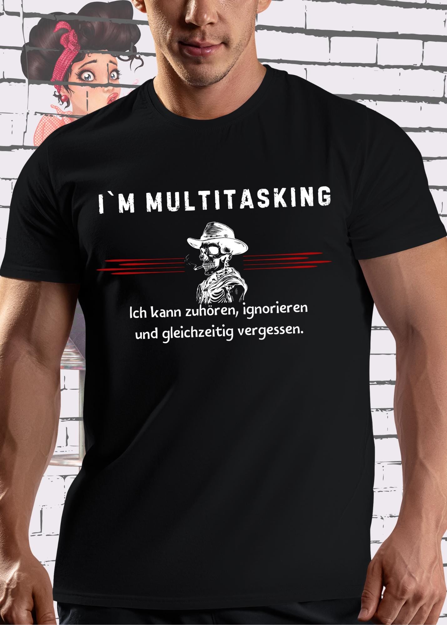 🤹 I'm Multitasking - Ich kann zuhören, ignorieren und vergessen - Lustiges Unisex T-Shirt 😂