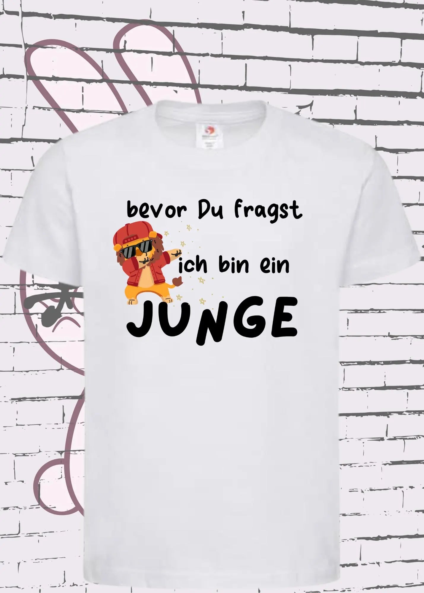 π¦ Kinder T-Shirt: Bevor Du fragst - ich bin ein Junge! π
