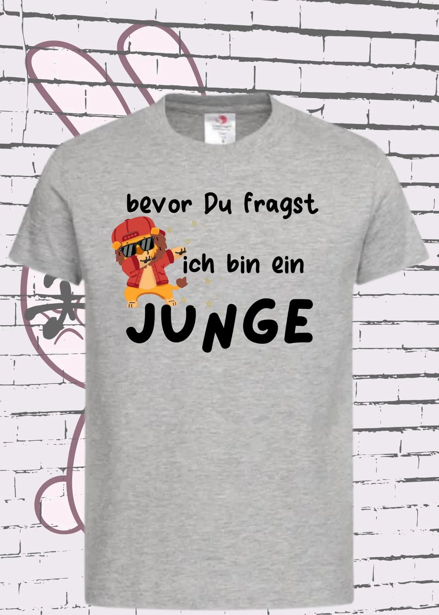 π¦ Kinder T-Shirt: Bevor Du fragst - ich bin ein Junge! π