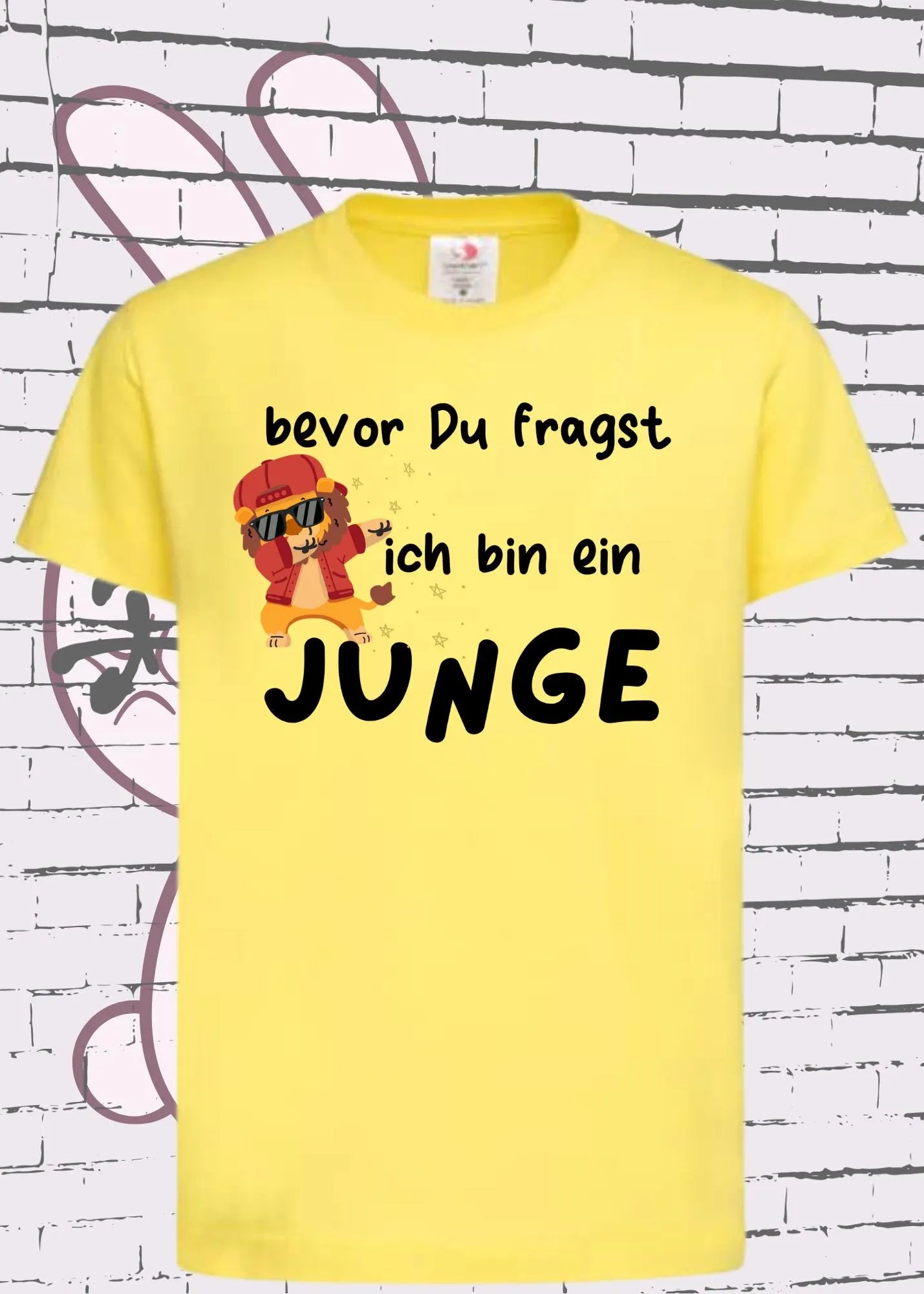 π¦ Kinder T-Shirt: Bevor Du fragst - ich bin ein Junge! π
